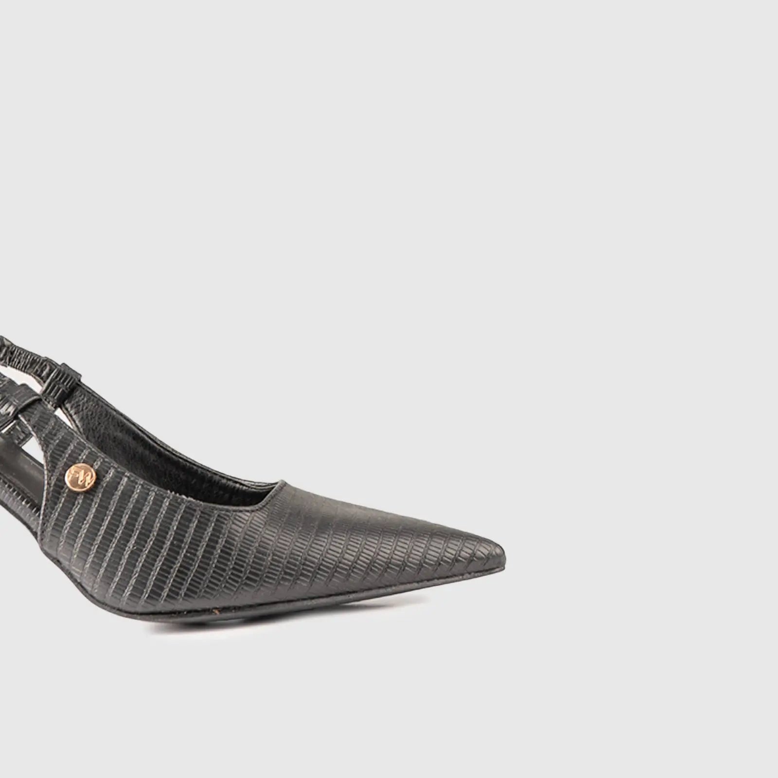 Slingback Court Shoe Black 01637