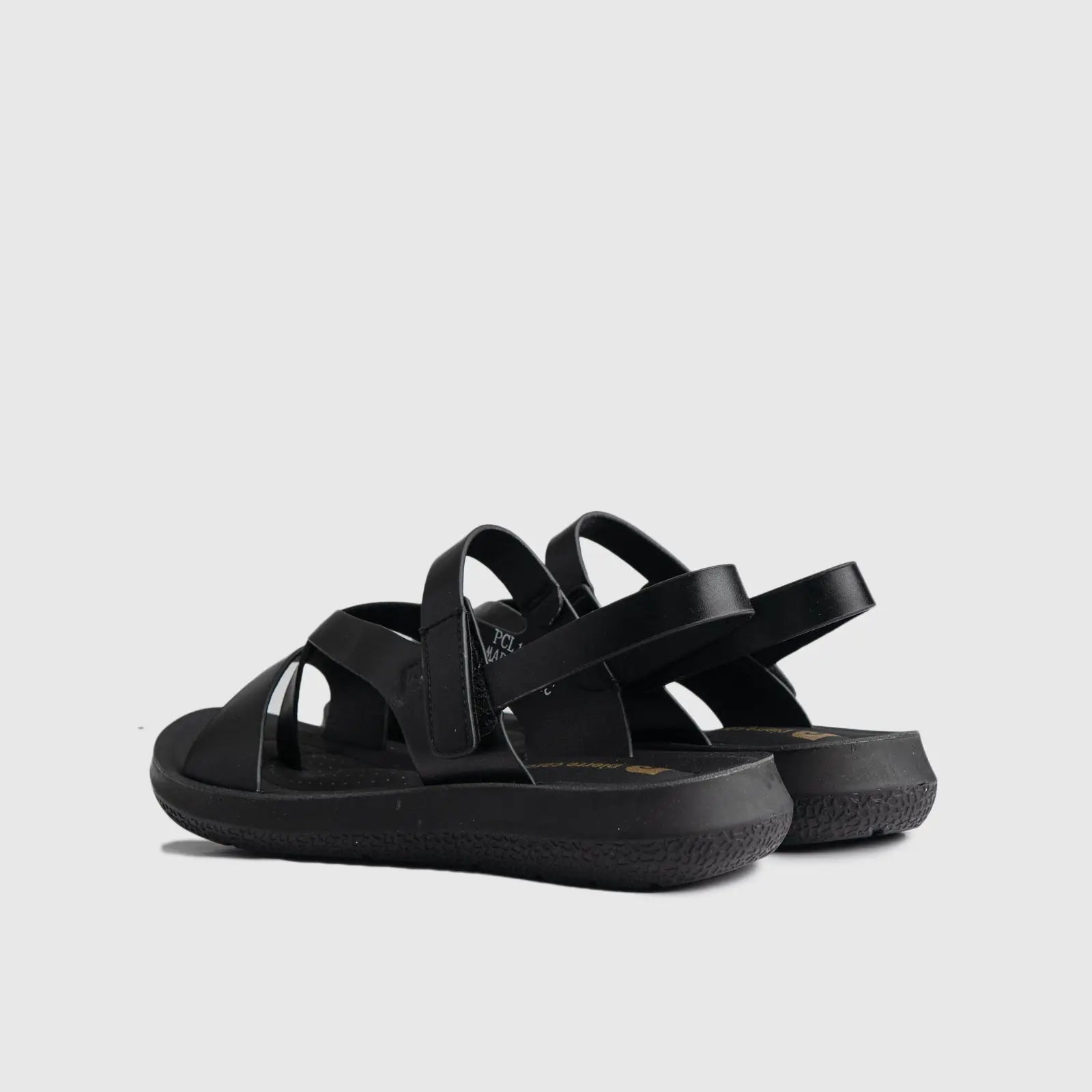 Ladies Strap Sandal Black 10339