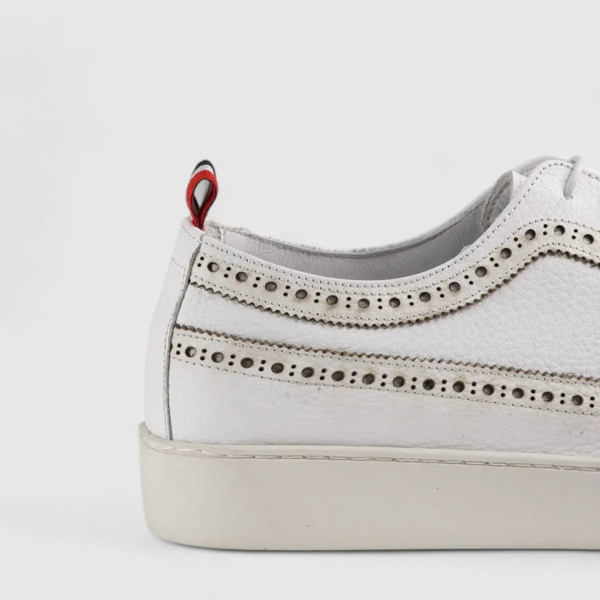 Formales Lace Up Leather Sneaker White 4346