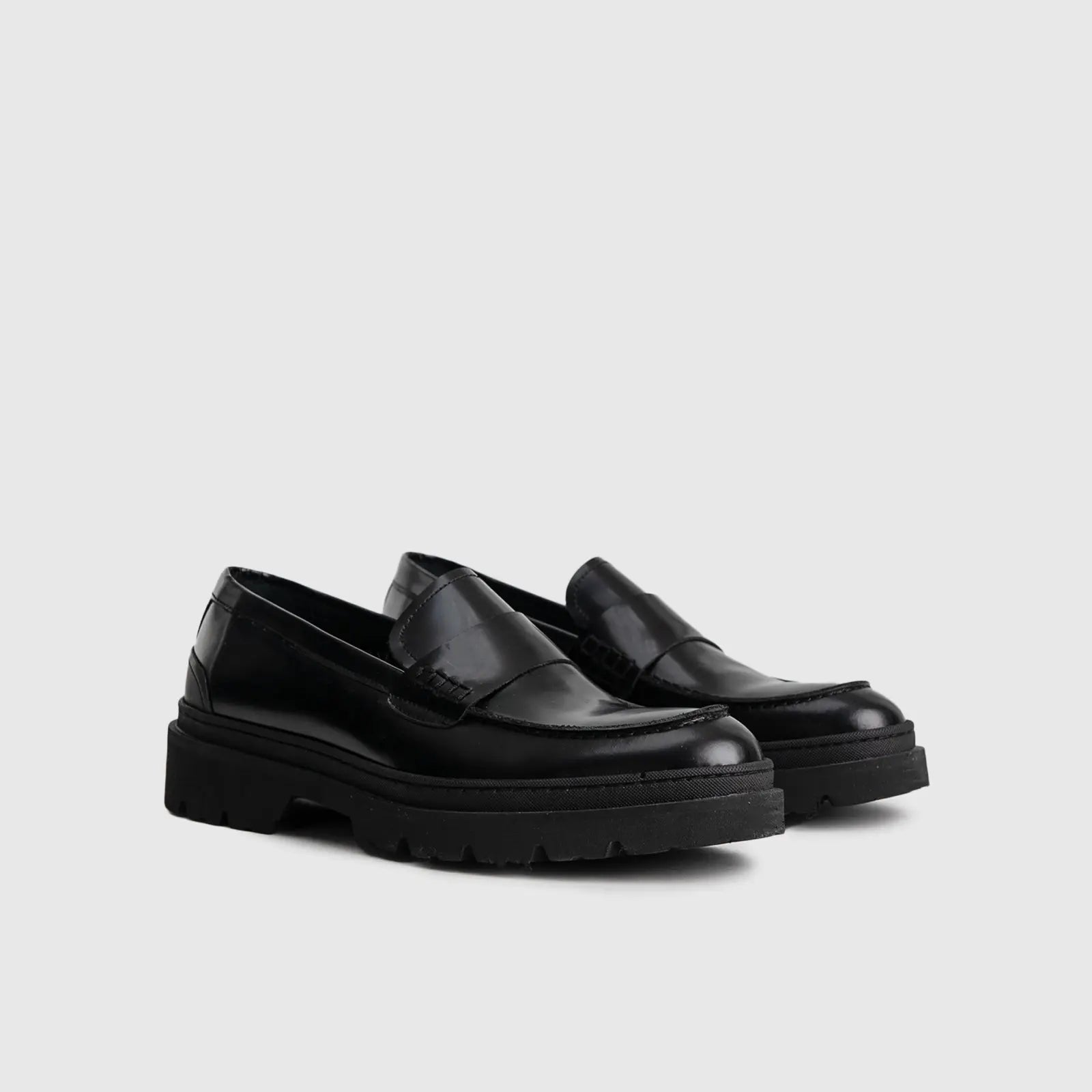 Chunky Sole Dress Loafers 0217