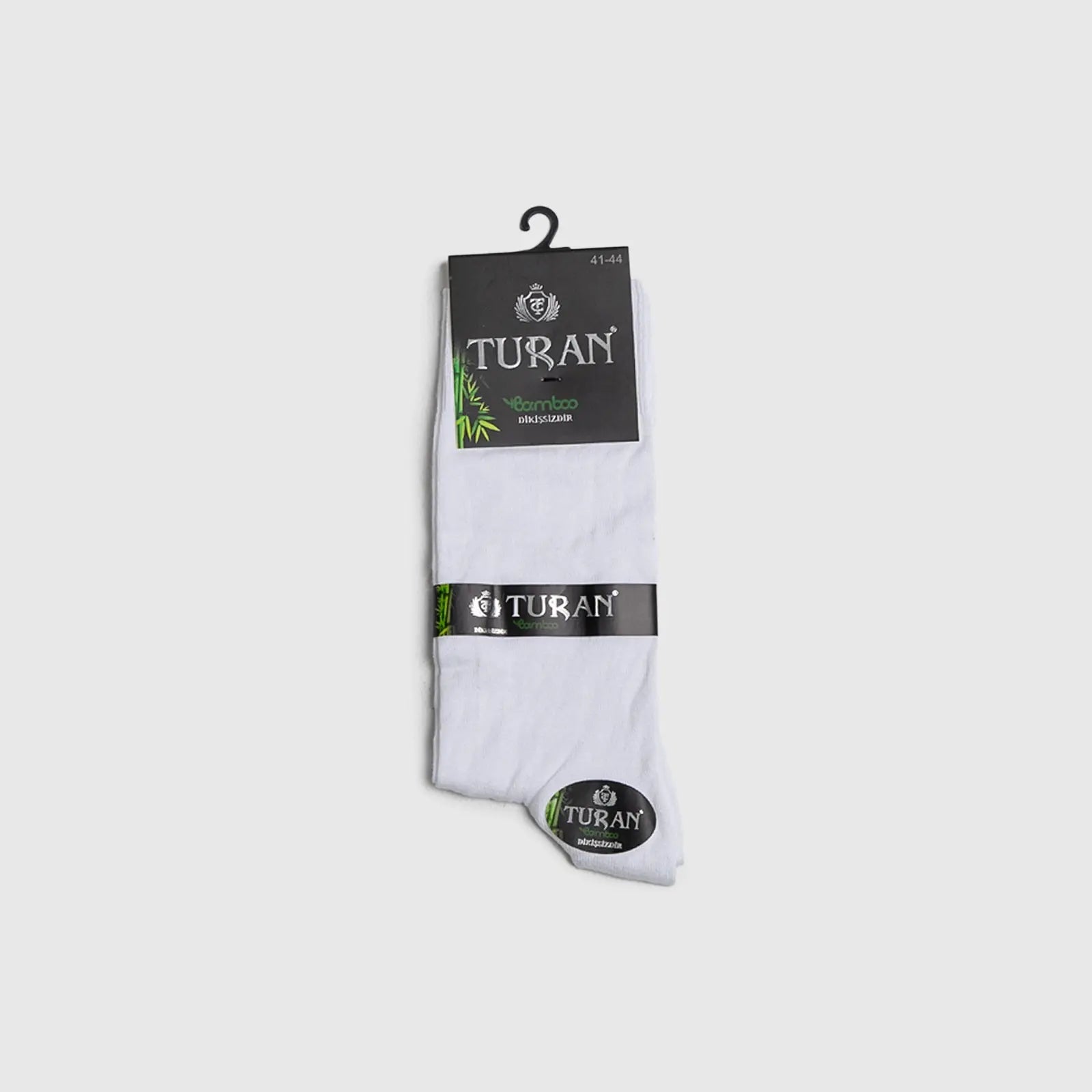 Mens Bamboo Cotton Sock White