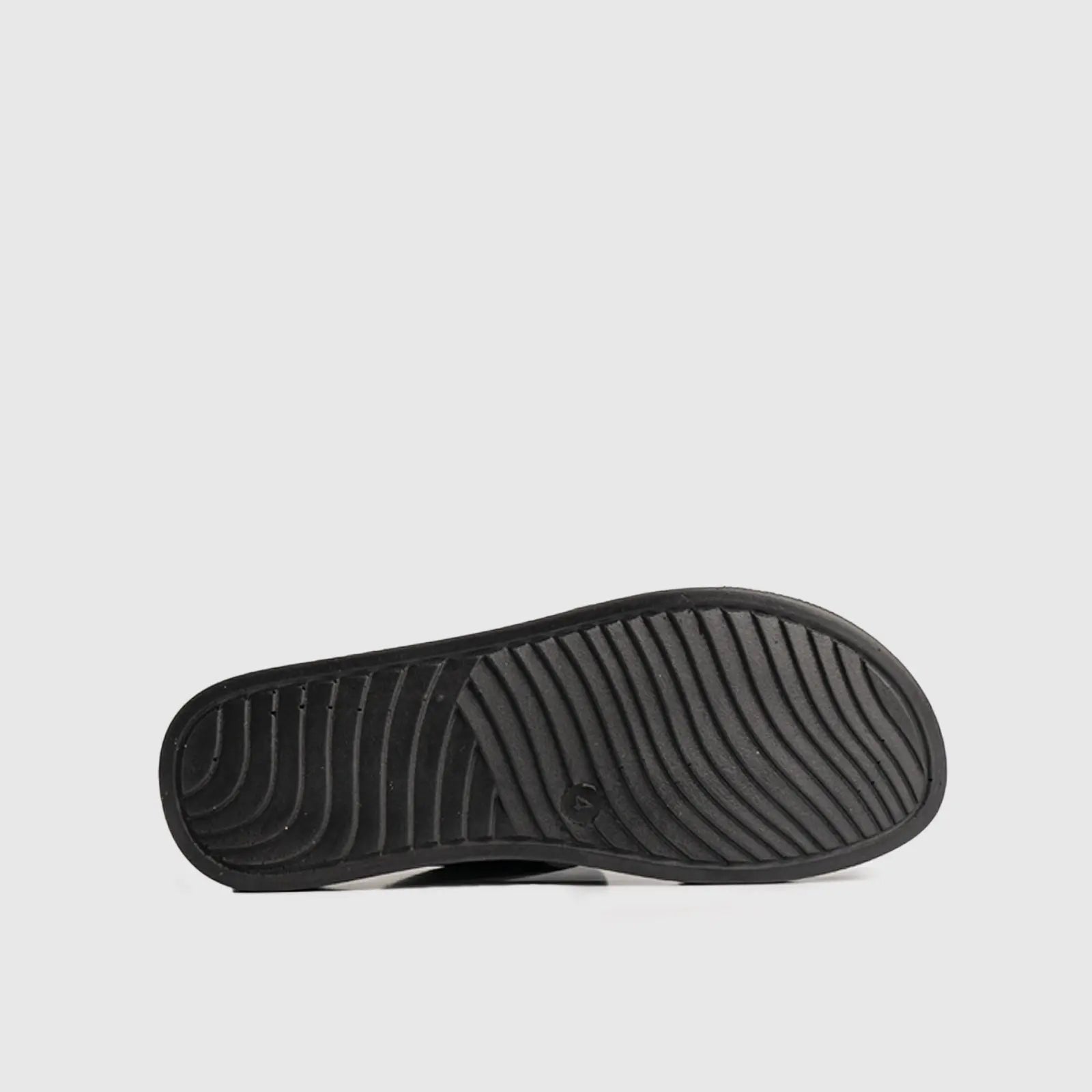 Ladies Push in Sandal Black 10552