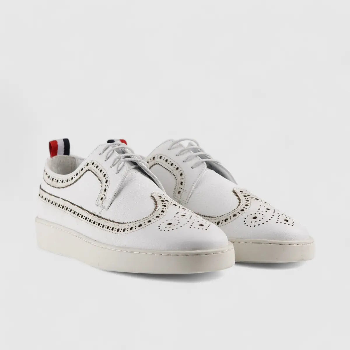 Formales Lace Up Leather Sneaker White 4346