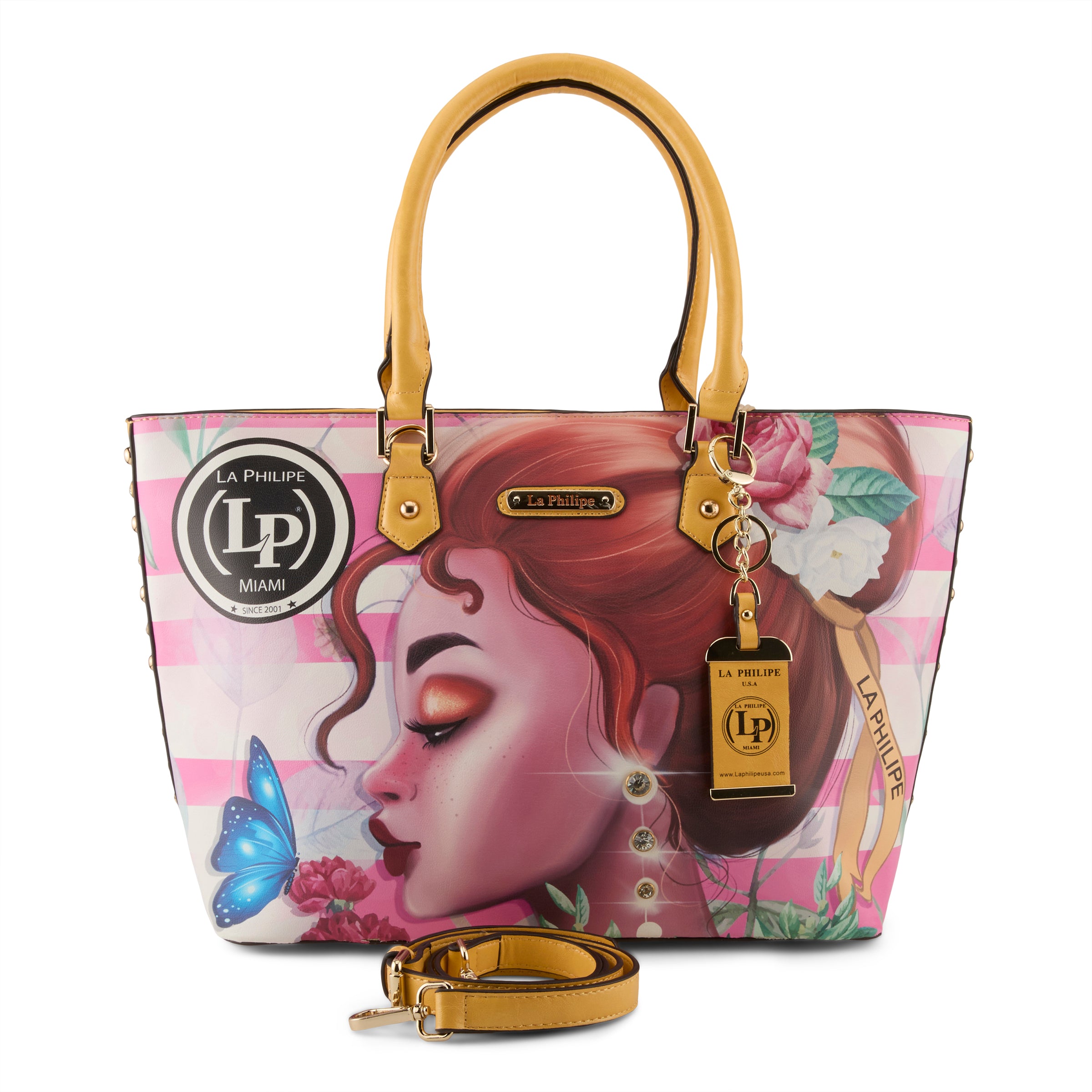 LA PHILIPE LP1021-14 PINK BEAUTY HANDBAG-TOTE