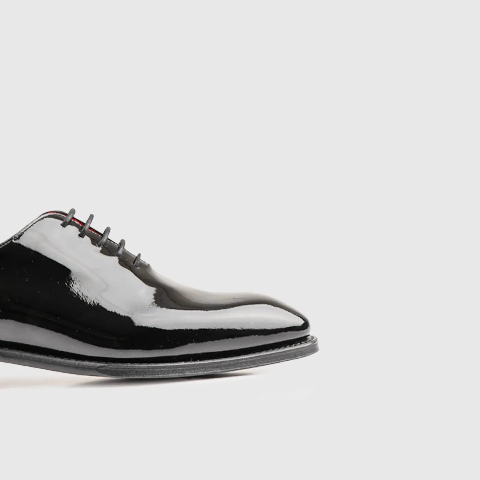 Goodyear Welt Plain Toe Oxfords 5216 Black Patent