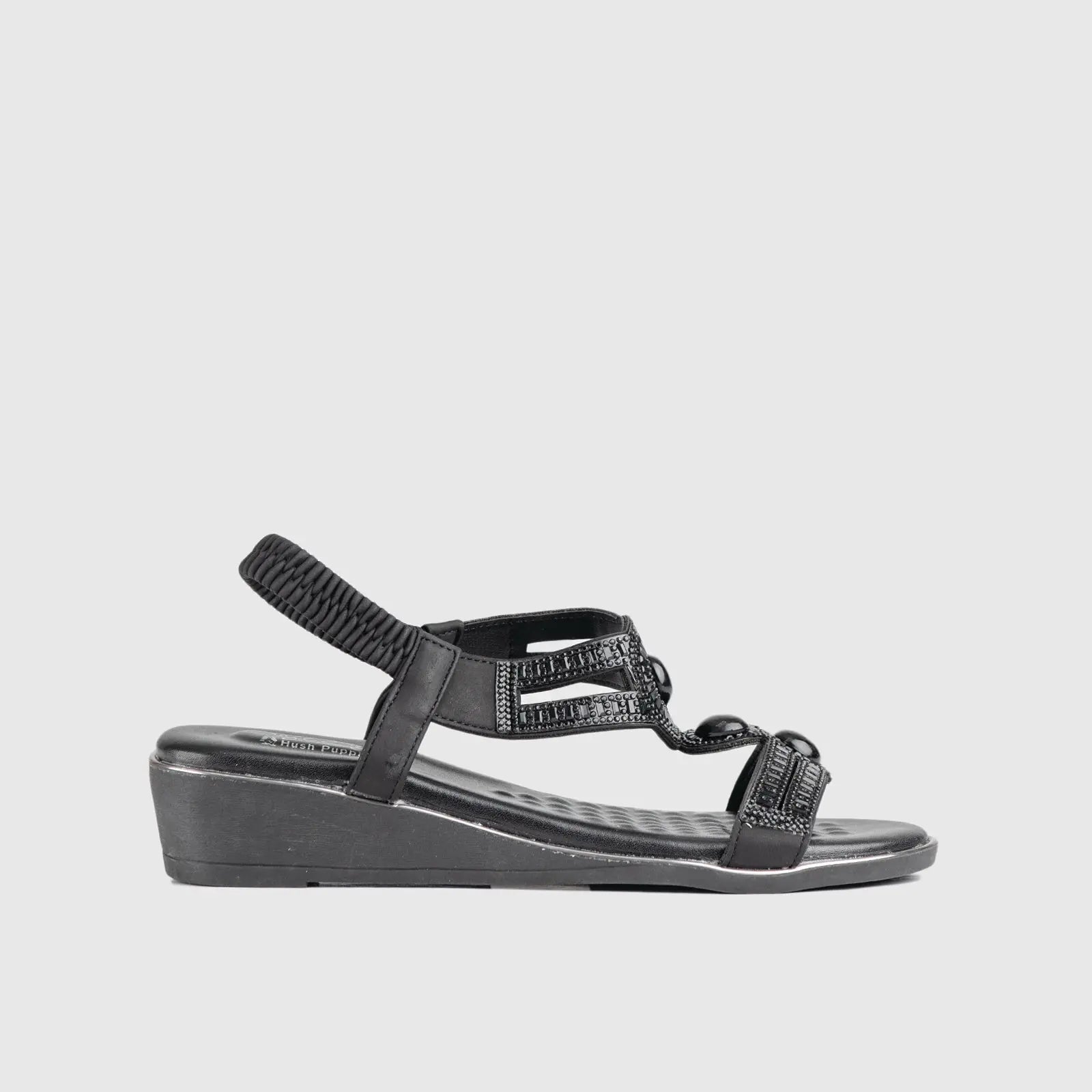 Soft Style Nakia Wedge Comfort Sandal Black 01485