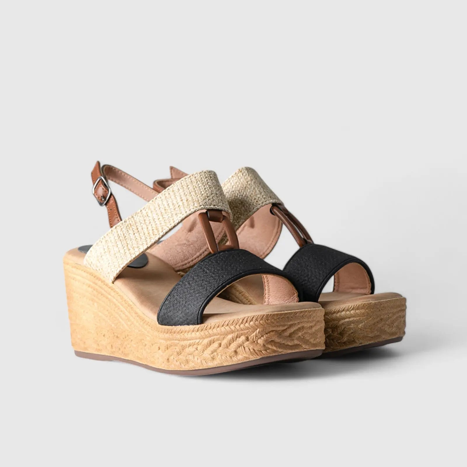 Wedge Sandal 01630 Black