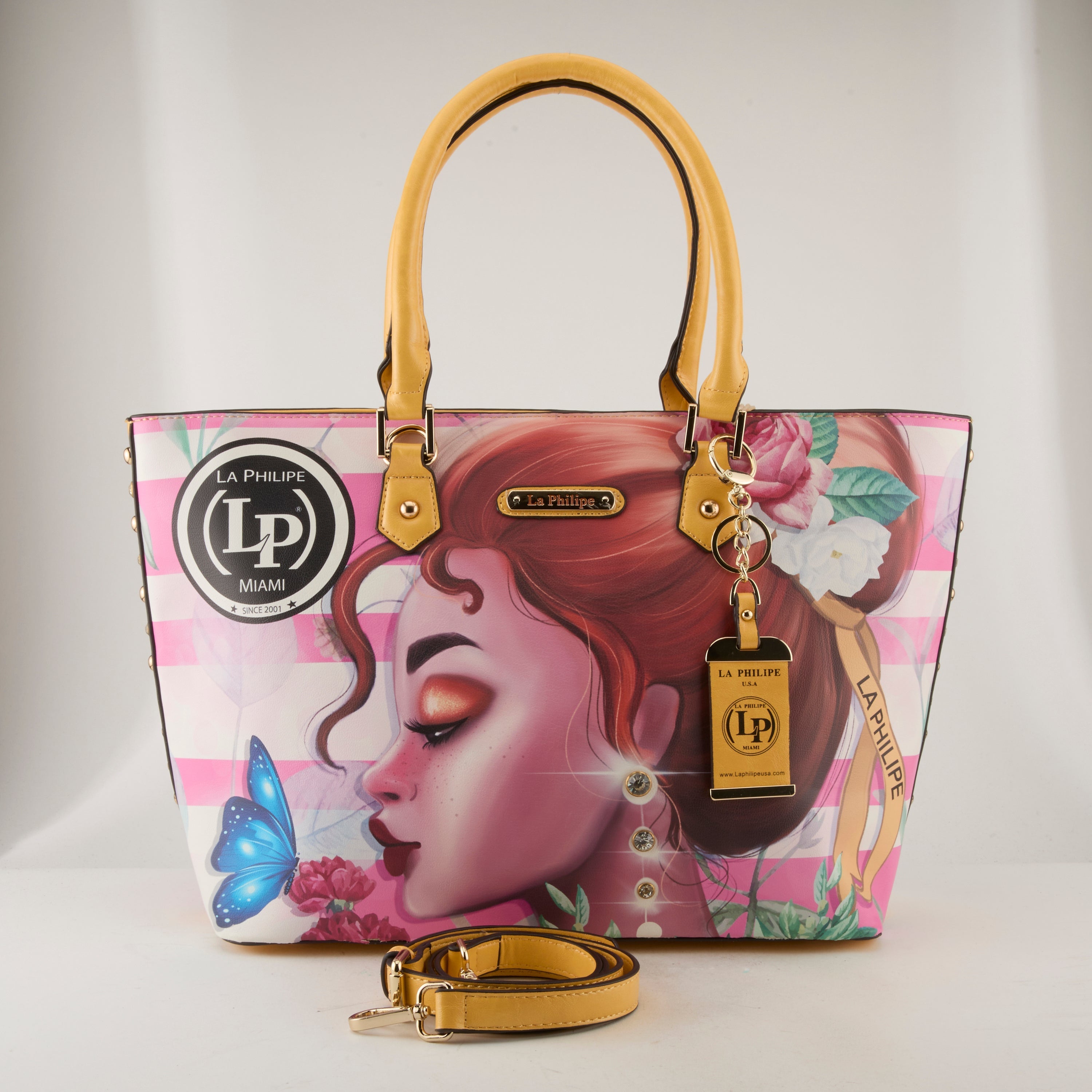 LA PHILIPE LP1021-14 PINK BEAUTY HANDBAG-TOTE