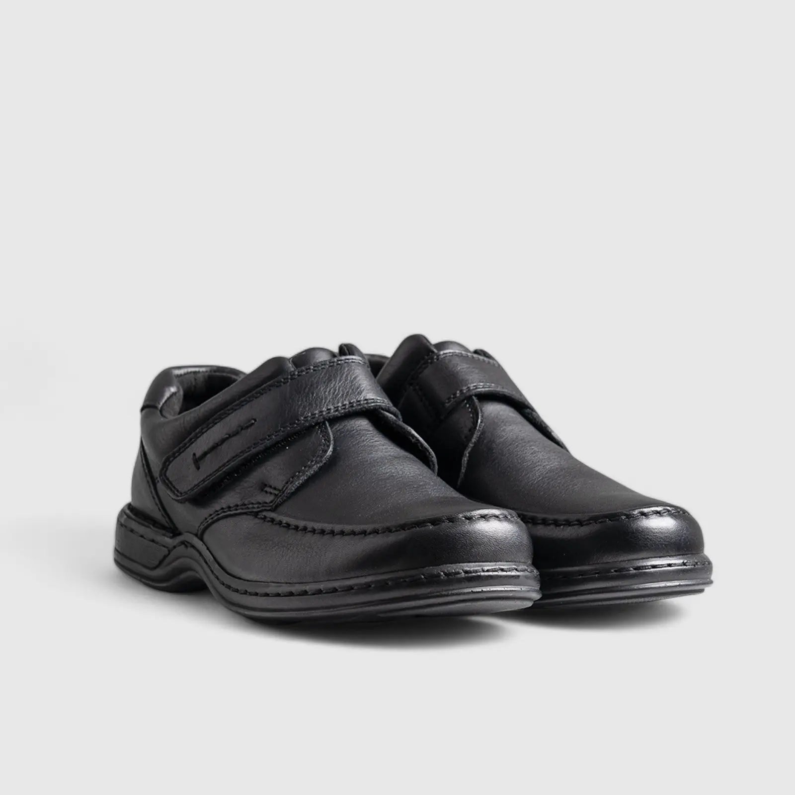 Albert Wide Fitting Velcro Comfort Black