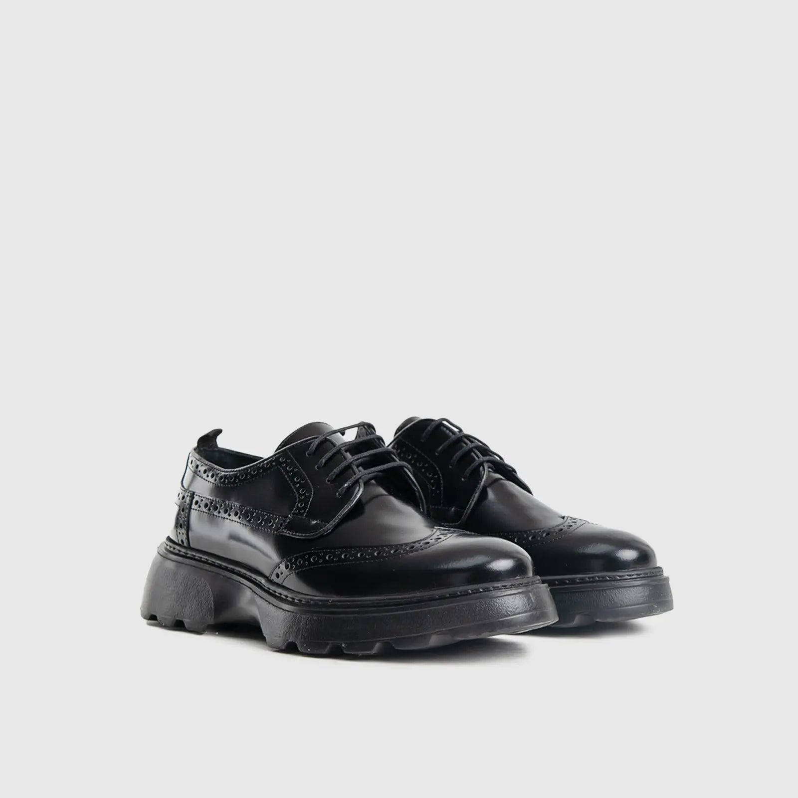 Chunky Sole Dress Oxfords Black 4460