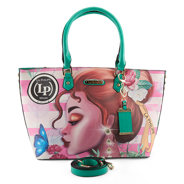 LA PHILIPE LP1021-14 PINK BEAUTY HANDBAG-TOTE