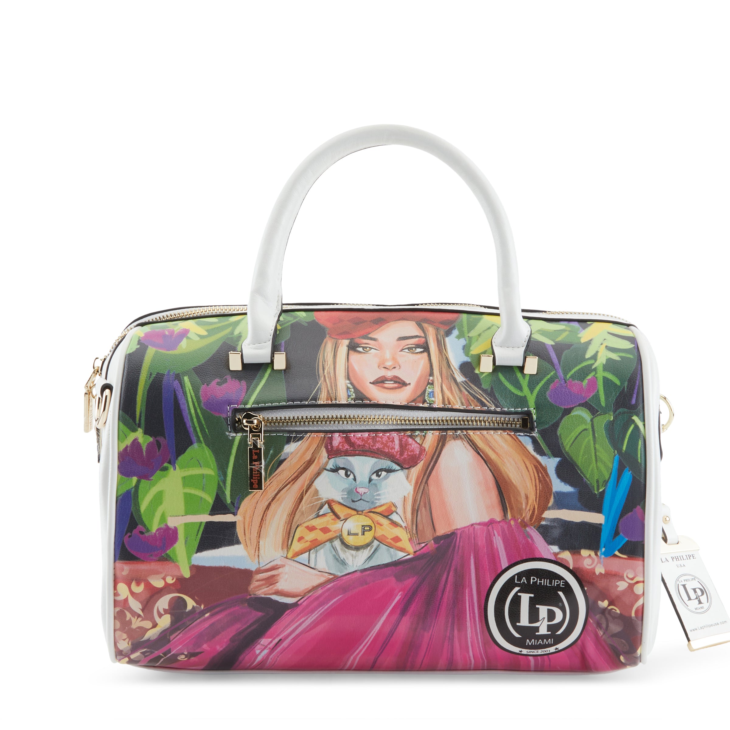 LA PHILIPE LP1020-17 BLOOMING GARDEN HANDBAG-CLASSIC