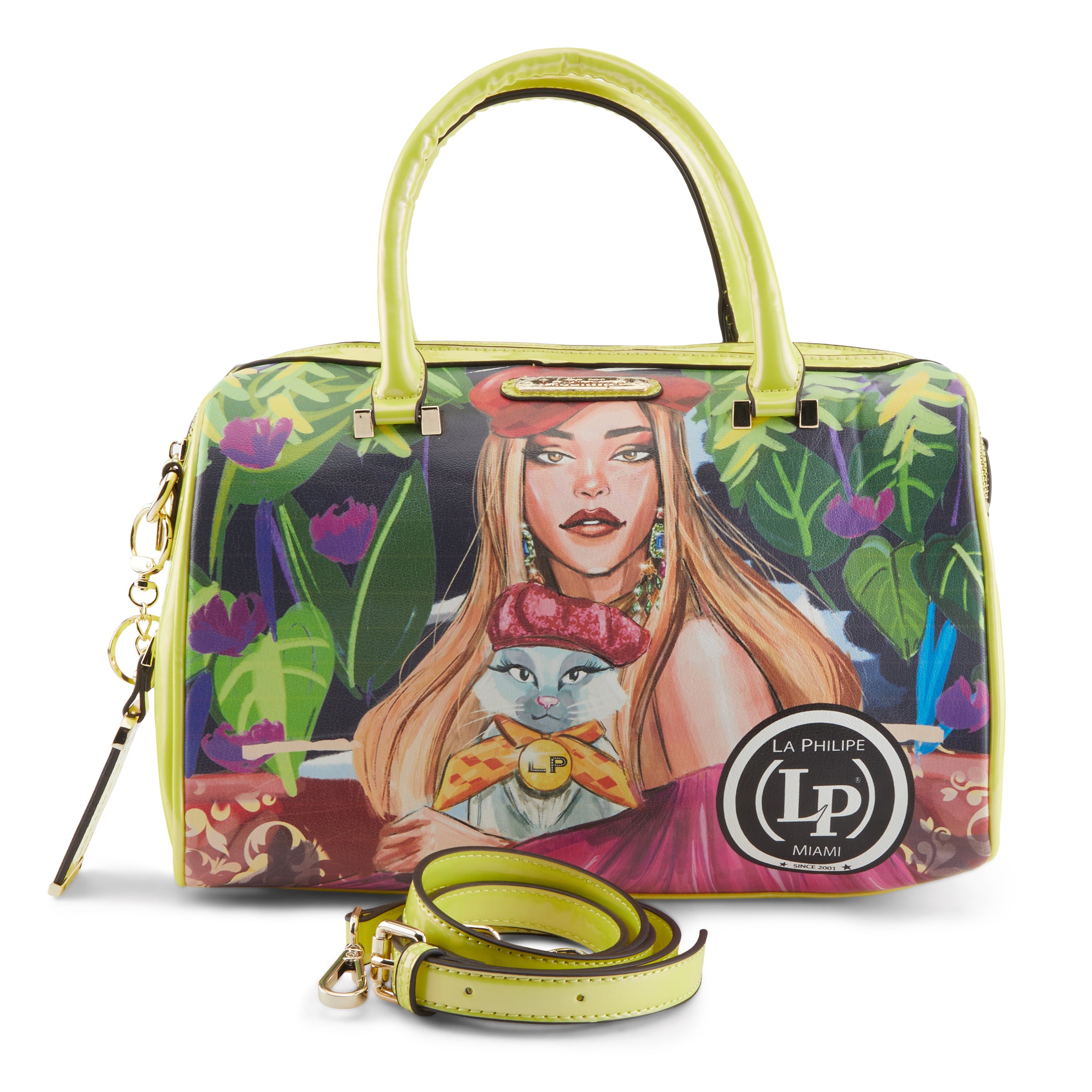 LA PHILIPE LP1020-17 BLOOMING GARDEN HANDBAG-CLASSIC