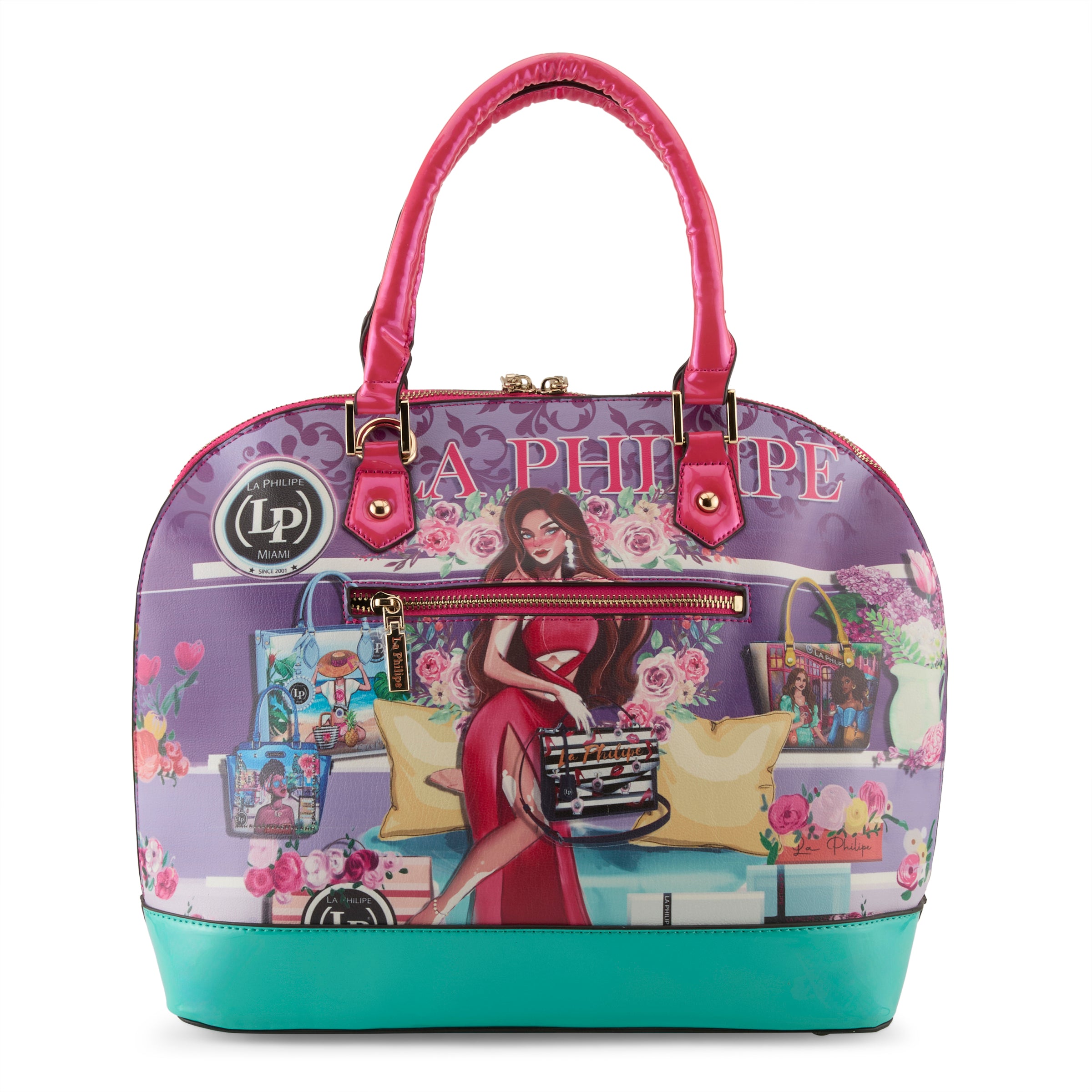 LA PHILIPE LP1027-15 BOLD BEAUTY HANDBAG-OVAL
