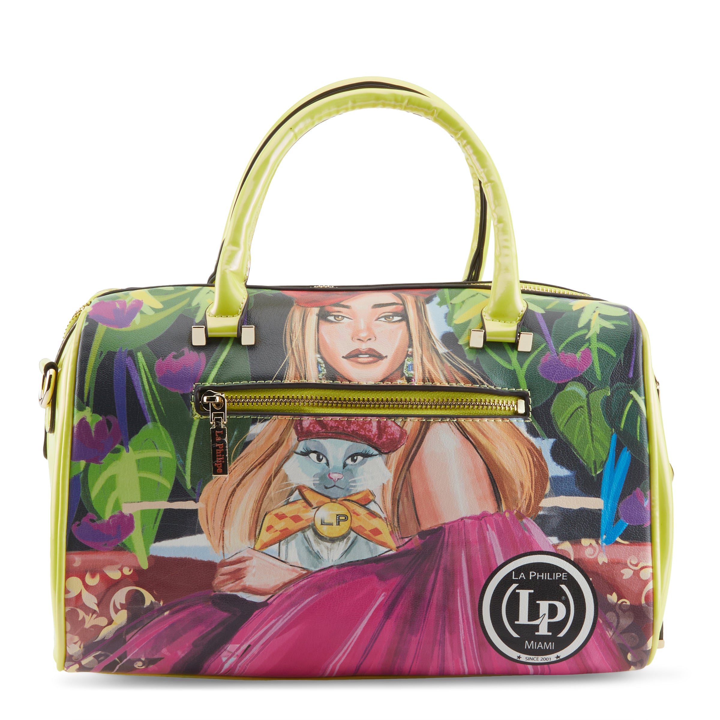LA PHILIPE LP1020-17 BLOOMING GARDEN HANDBAG-CLASSIC