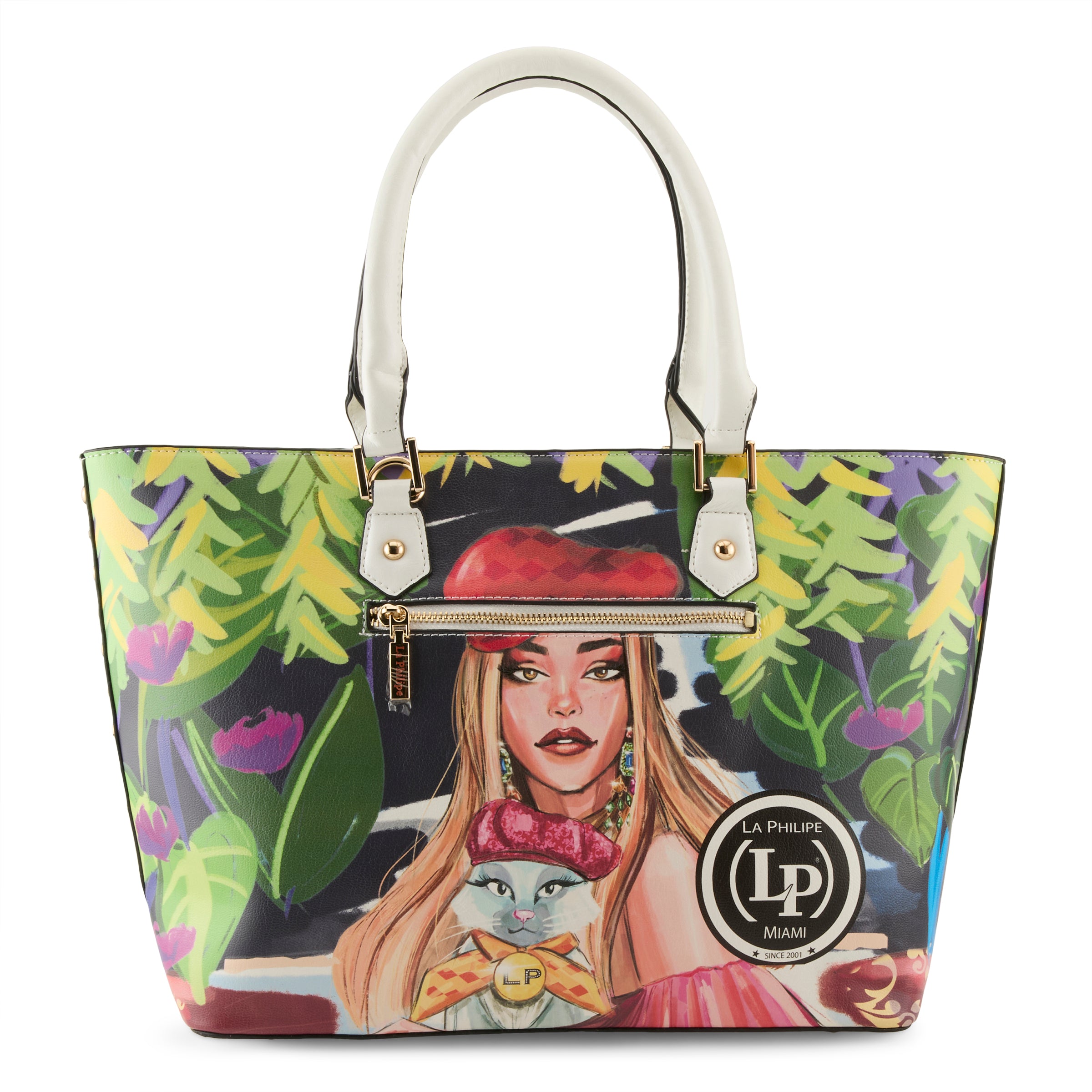 LA PHILIPE LP1021-17 BLOOMING GARDEN HANDBAG-TOTE