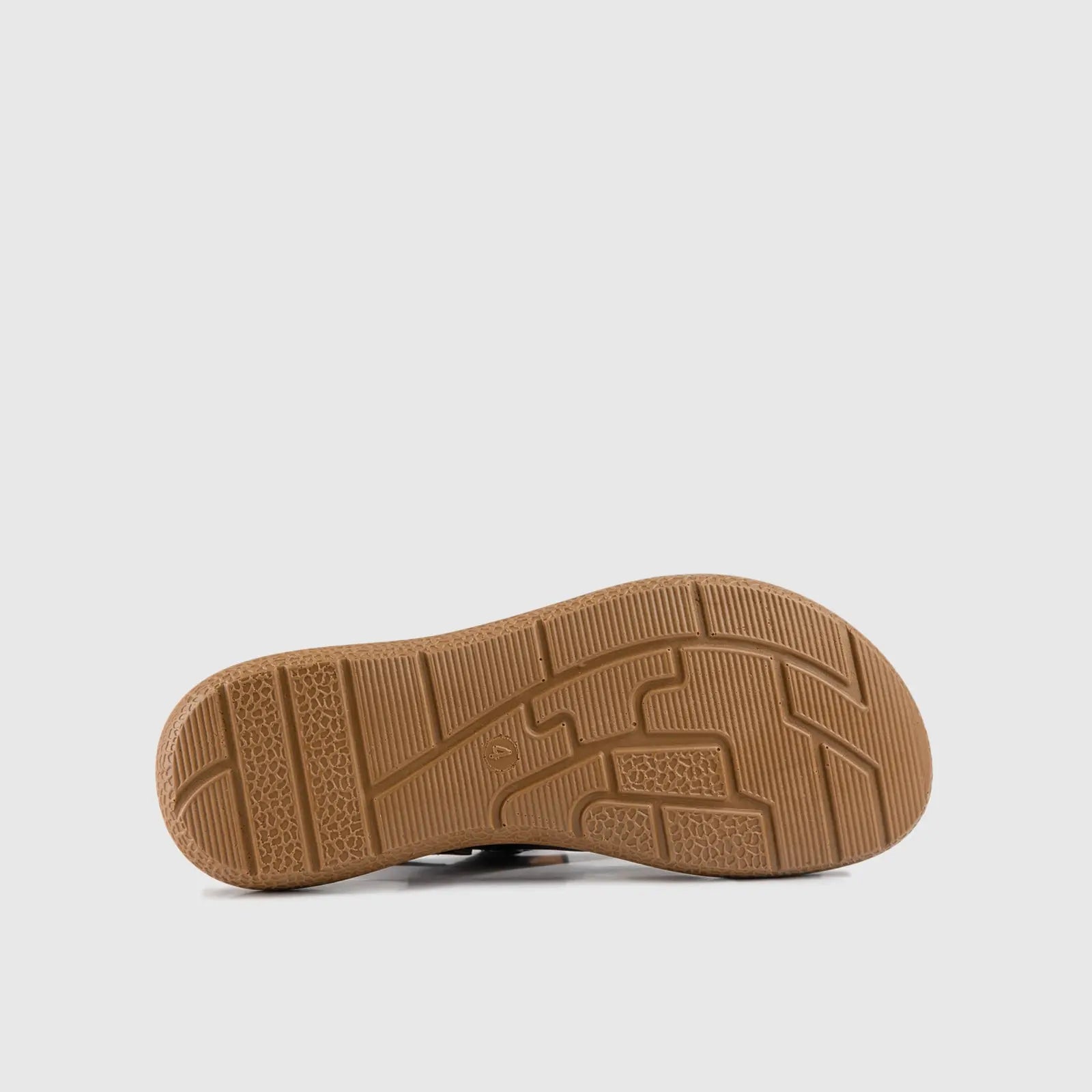 Ladies Strap Sandal Brown 10339