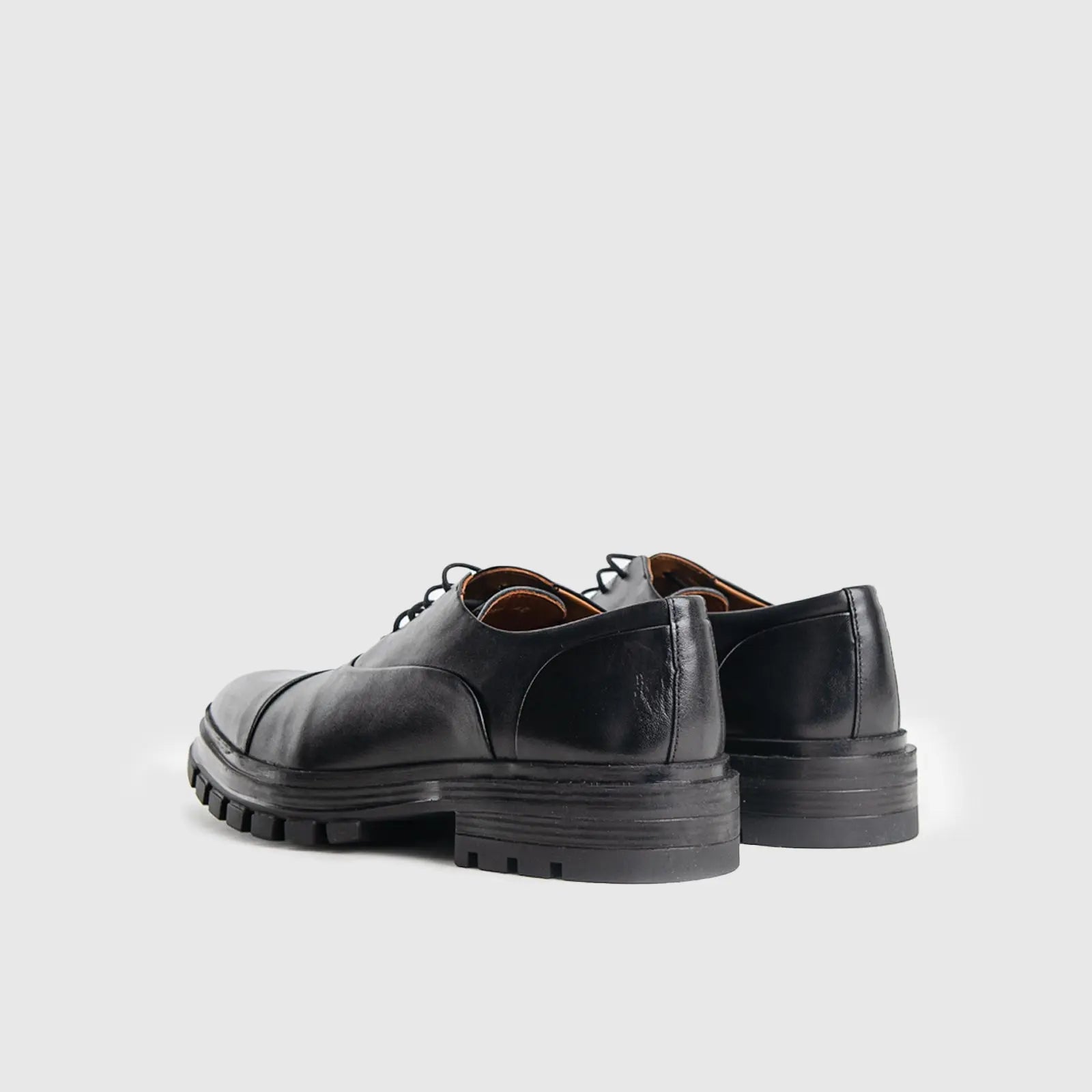 Chunky Sole Dress Oxfords Black 4010