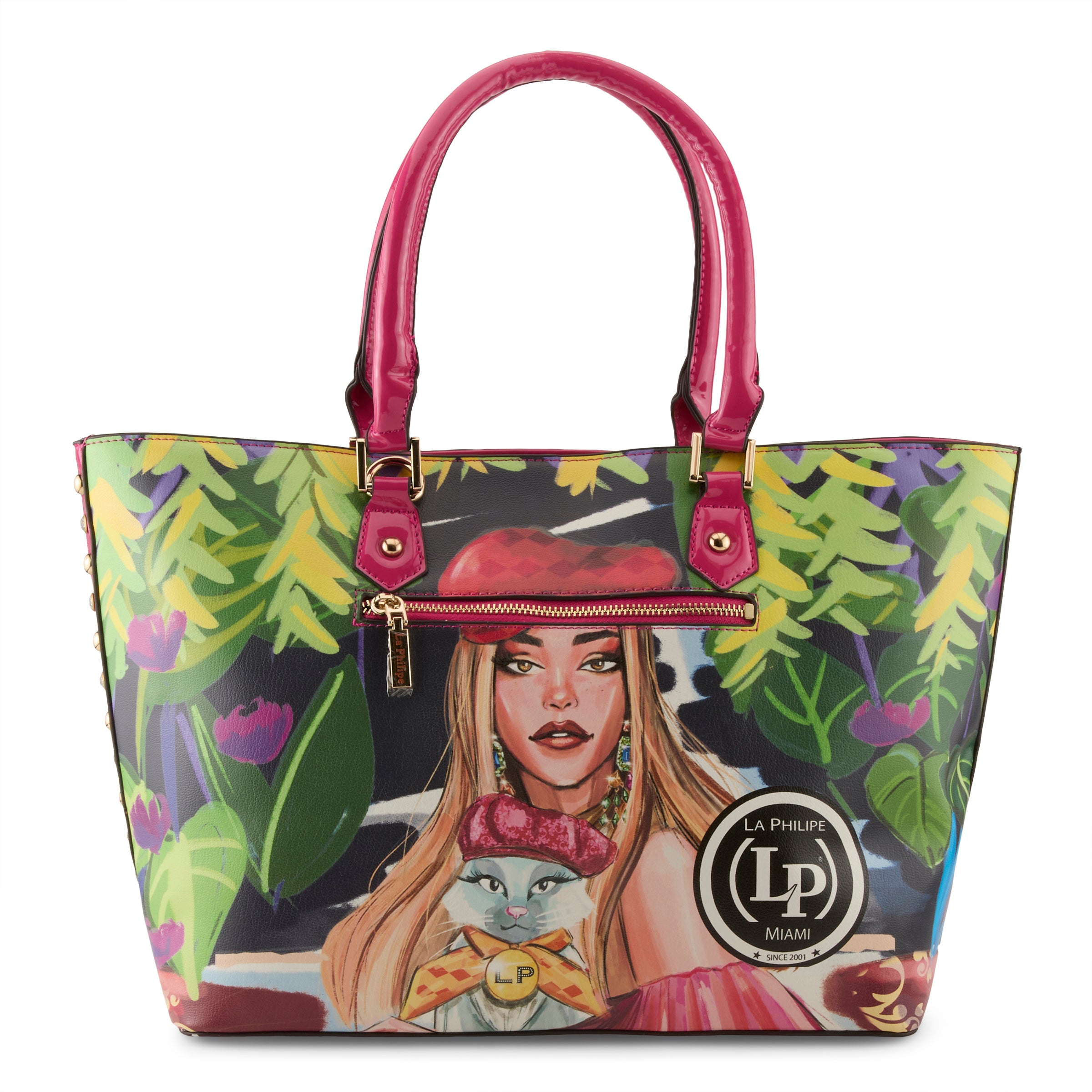 LA PHILIPE LP1021-17 BLOOMING GARDEN HANDBAG-TOTE