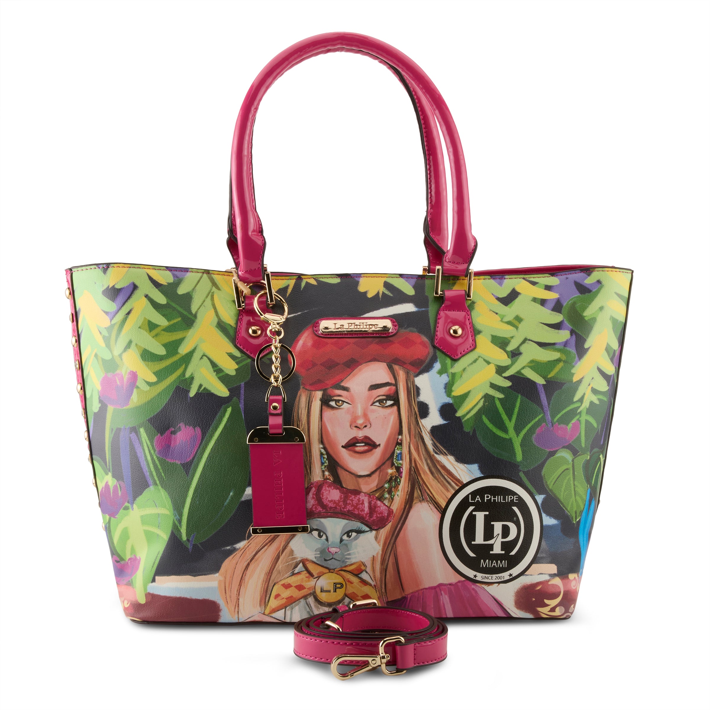 LA PHILIPE LP1021-17 BLOOMING GARDEN HANDBAG-TOTE