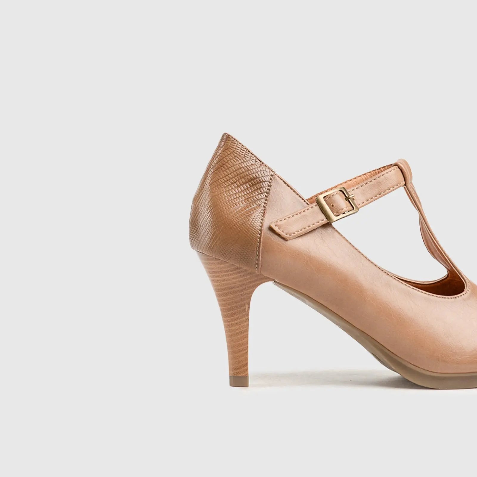 Soft Style Phoenix Heel Dark Beige 01433