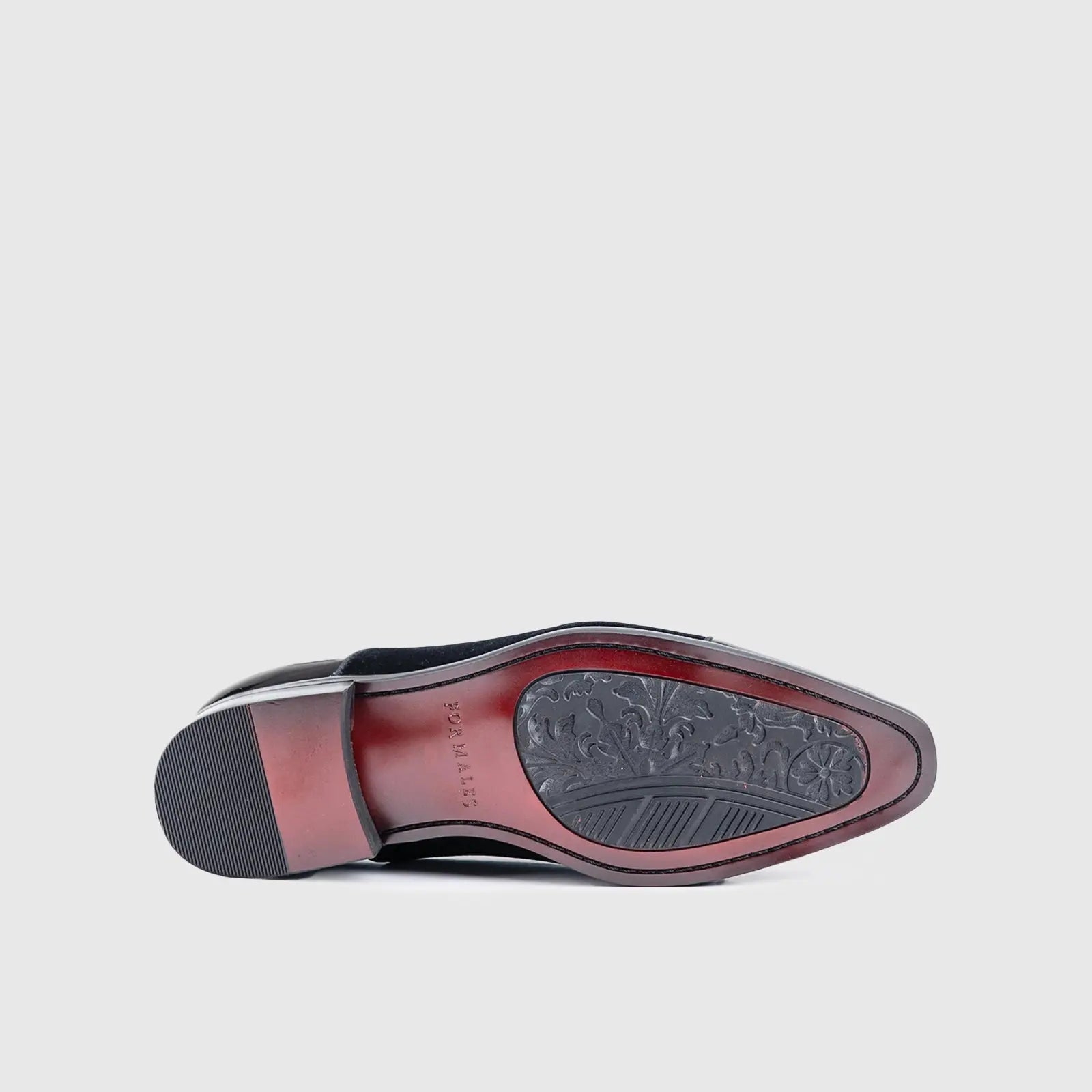Dress Oxfords Black/Black Velvet EL004