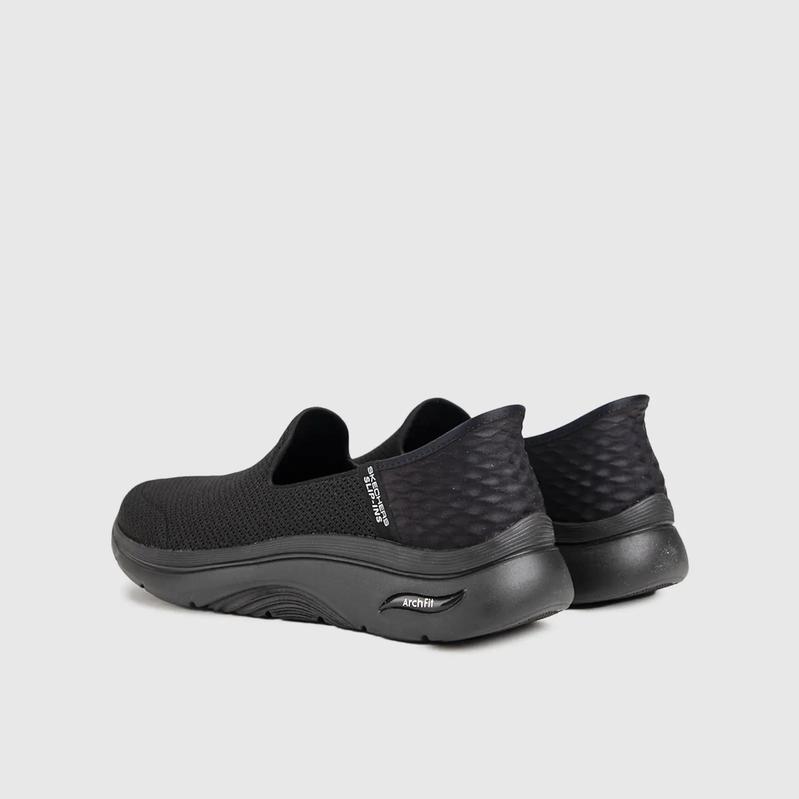 Go Walk Arch Fit 2.0 Comfort Slip Ons Black 125315