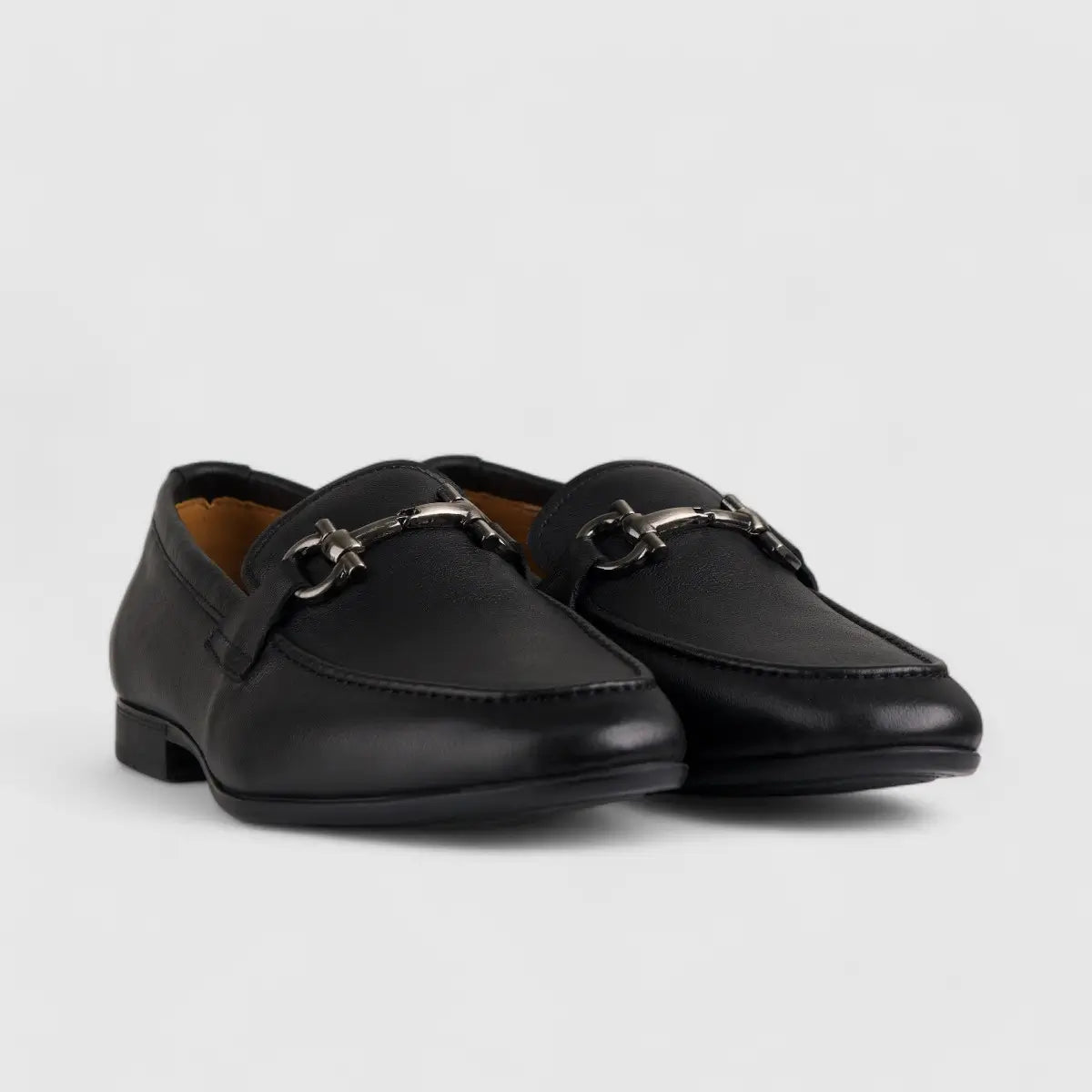 Formales Leather Loafers Black DF2021-C3