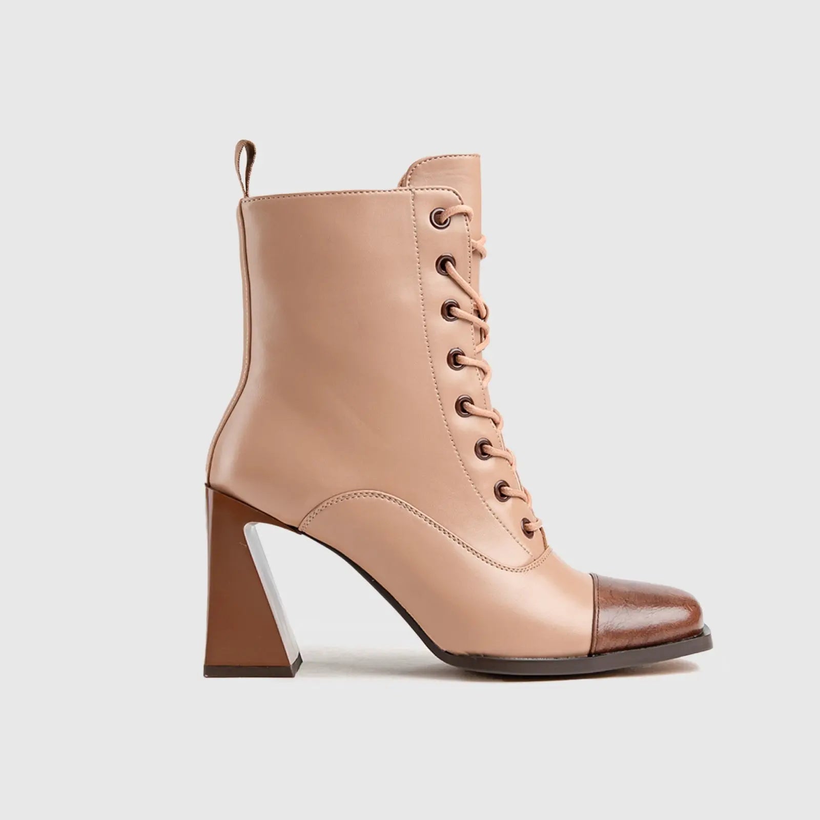 Dress Ankle Boots Beige/Brown Car015