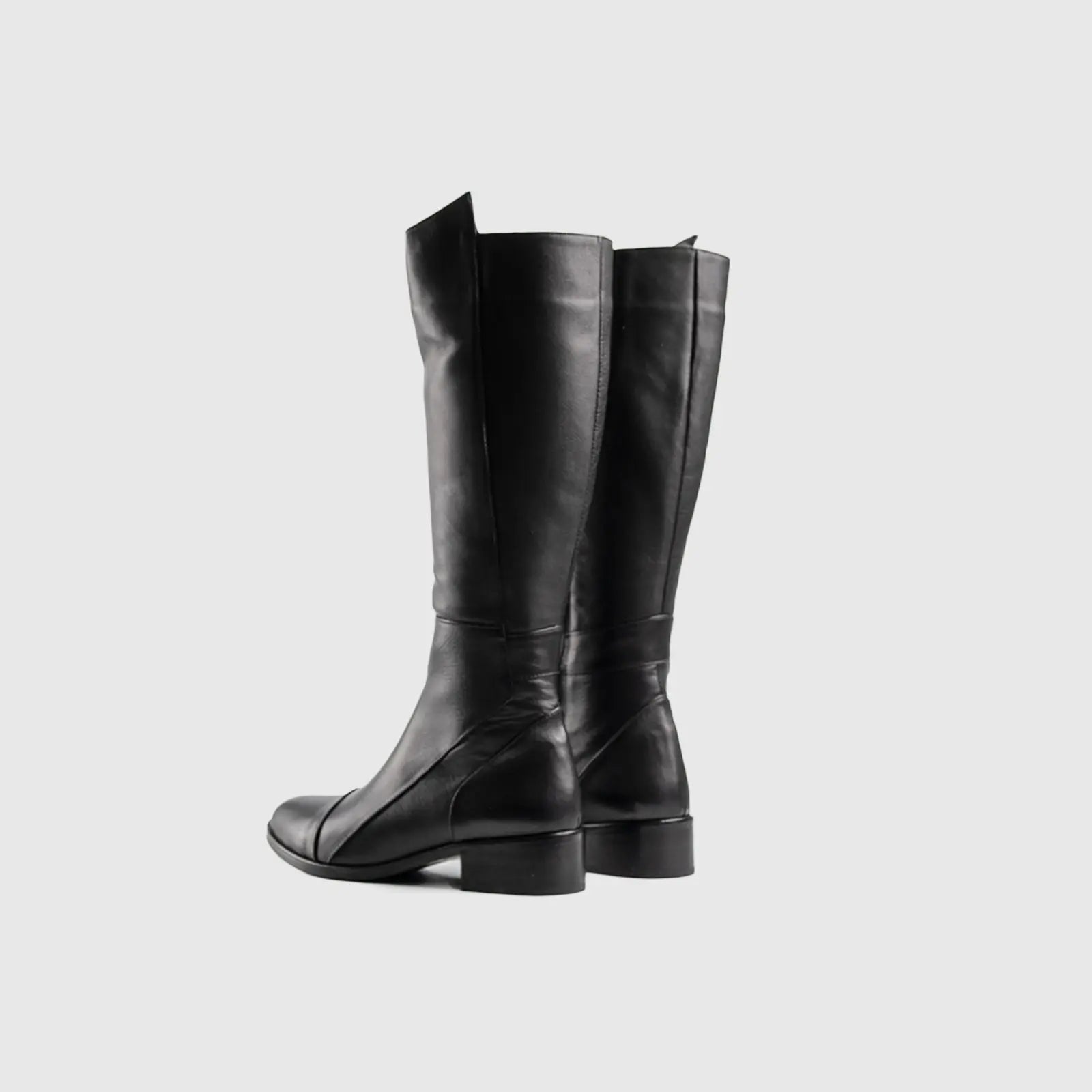 Leather Boots Black 11099