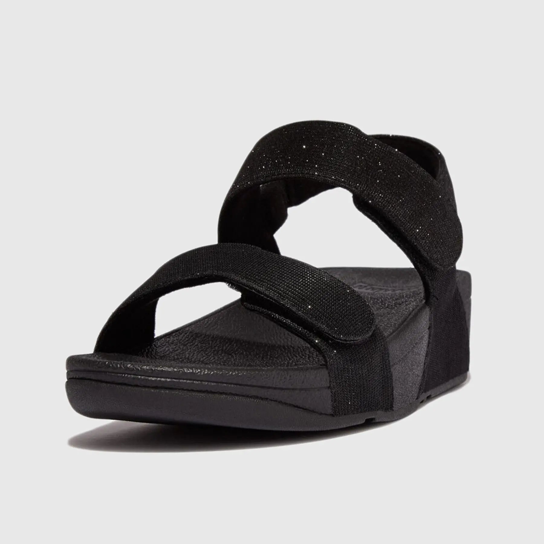 Lulu Adj Shimmerlux Back Strap Black GA2-090