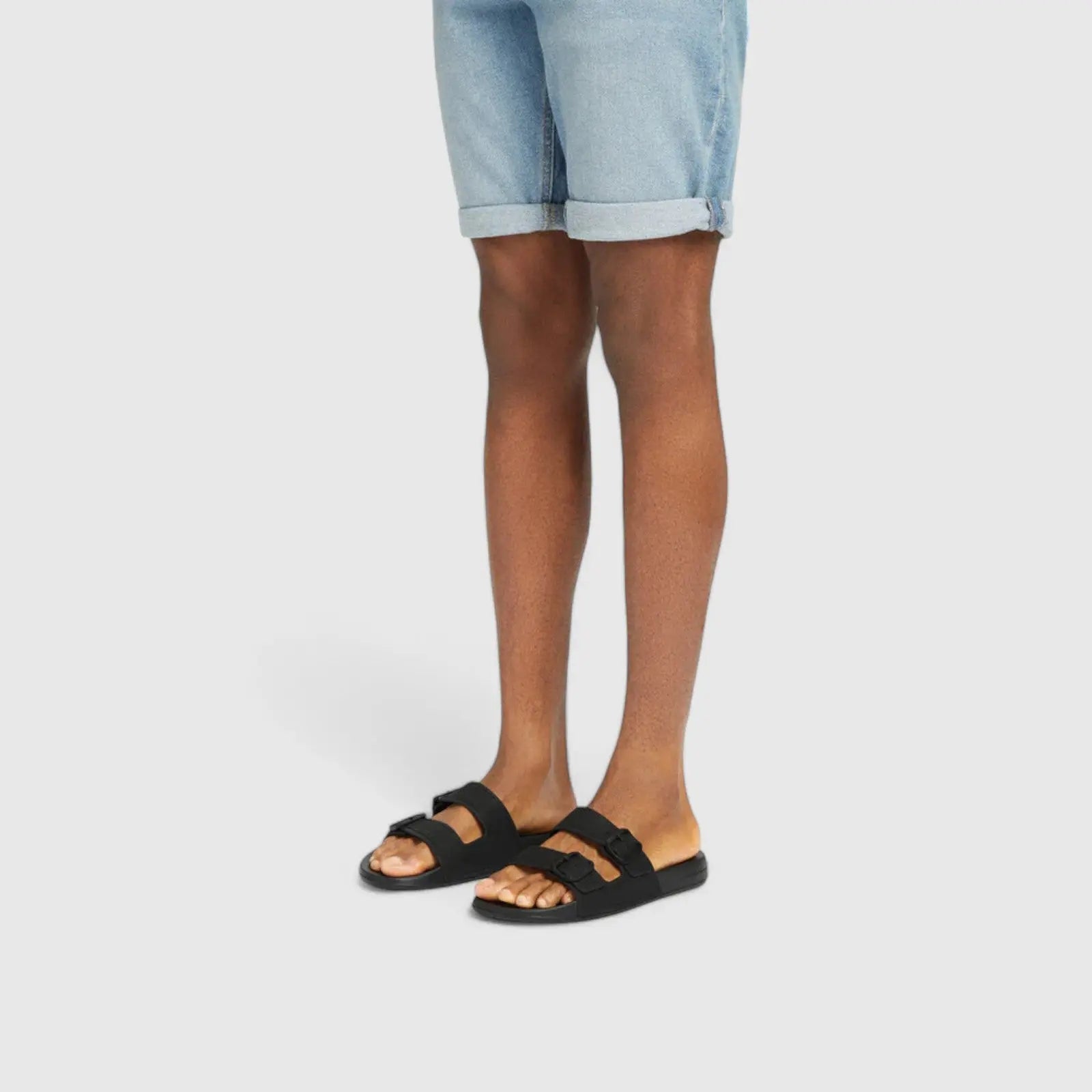 Fit Flops IQ 2Bar Buckle Slide Black GS9-001