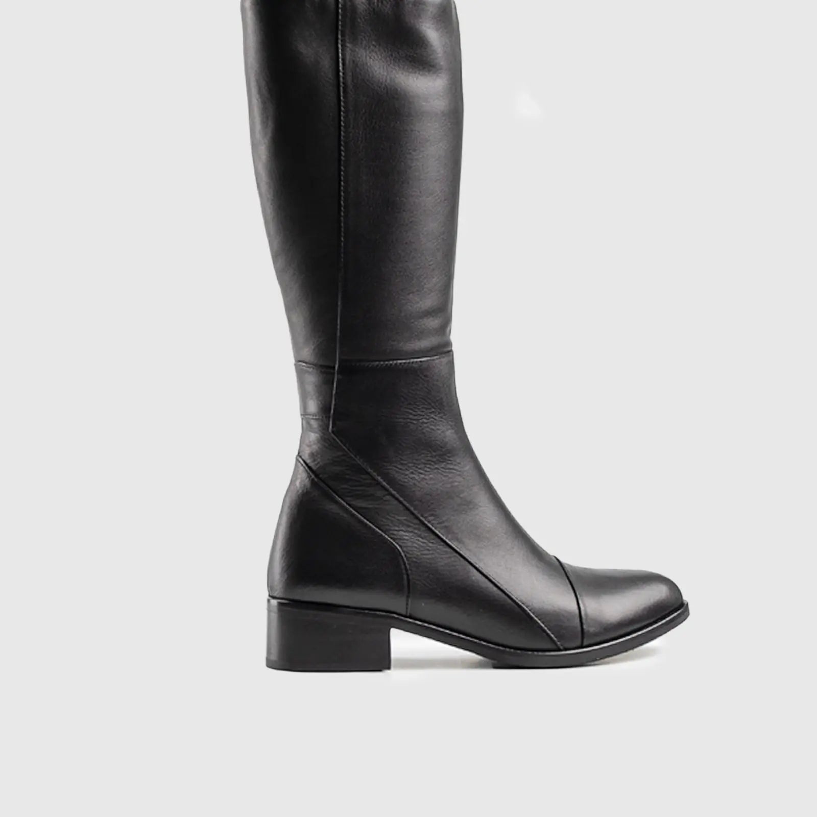 Leather Boots Black 11099