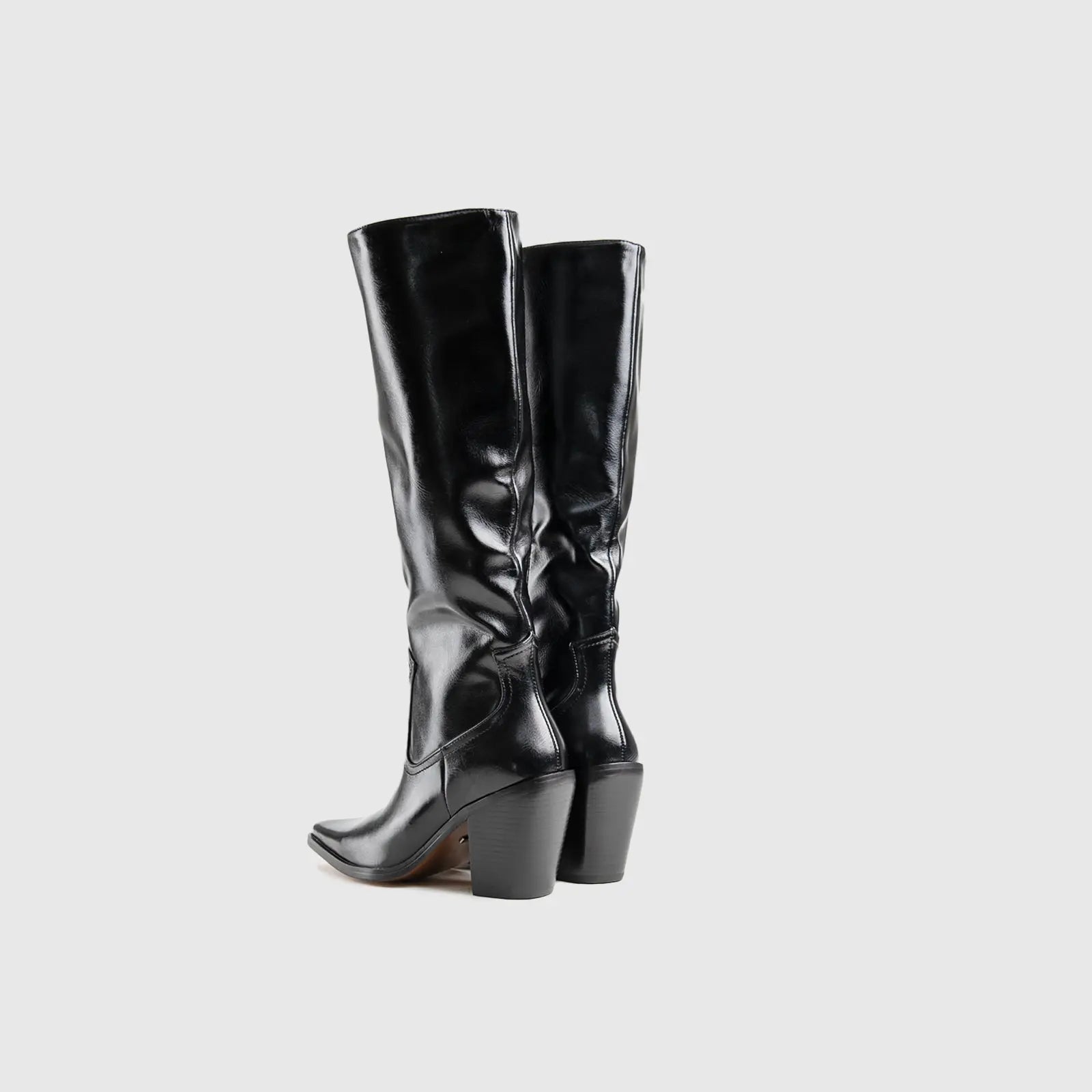 Statement Long Boots Black Car040