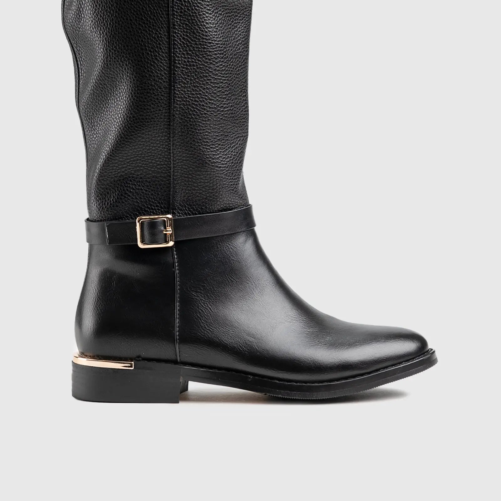 Statement Rider Boot Black Car036