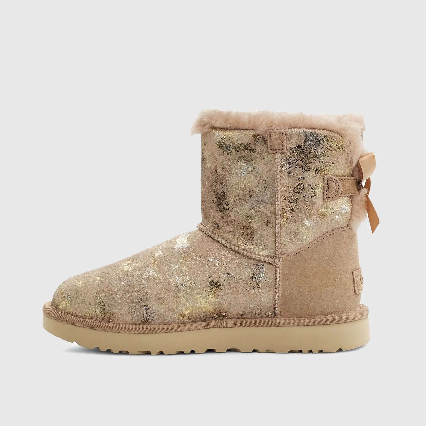 Ugg Mini Bailey Bow Gold Wash Beachw