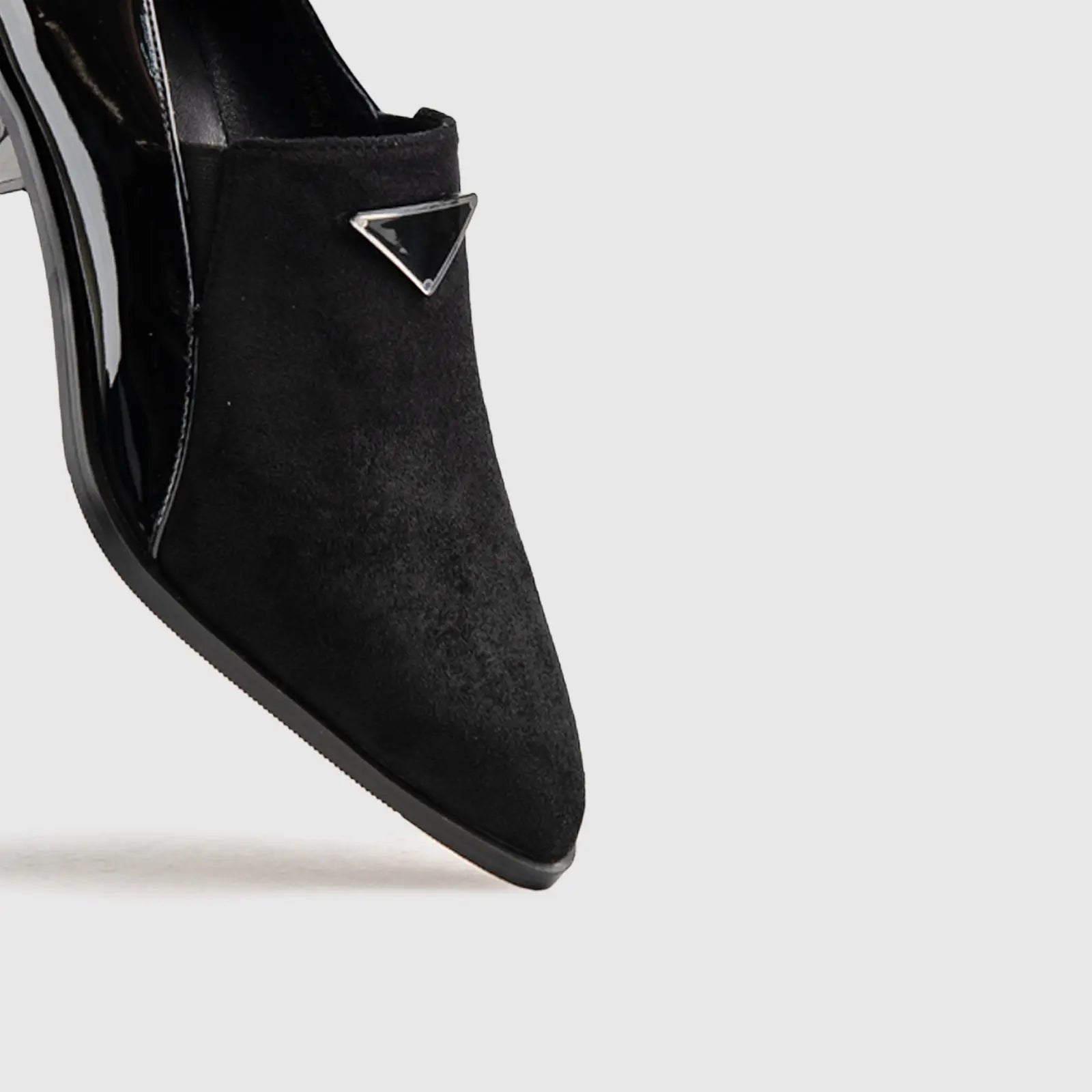 Dress Low Block Heel Black Car005
