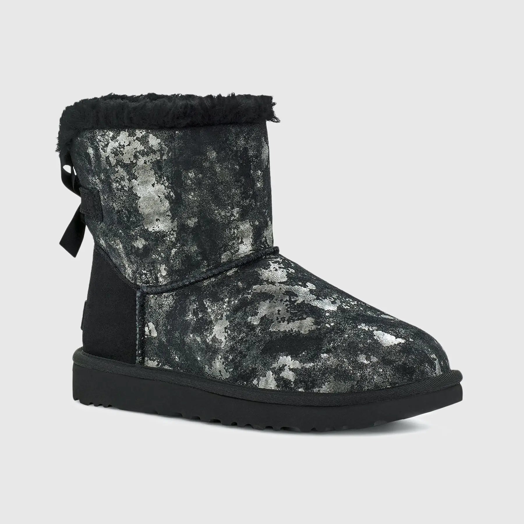 Ugg Mini Bailey Bow Gold Wash Black 1123632