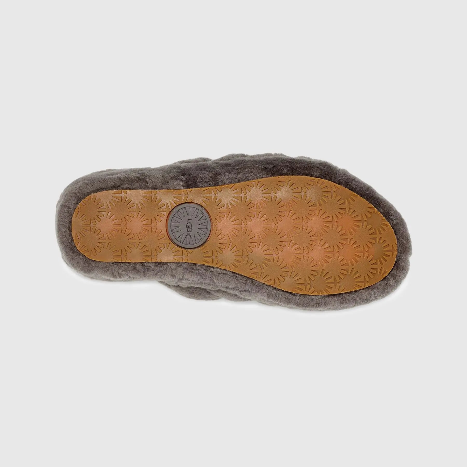 Ugg Fluff Yeah Slide Natural Charcoal 1095119