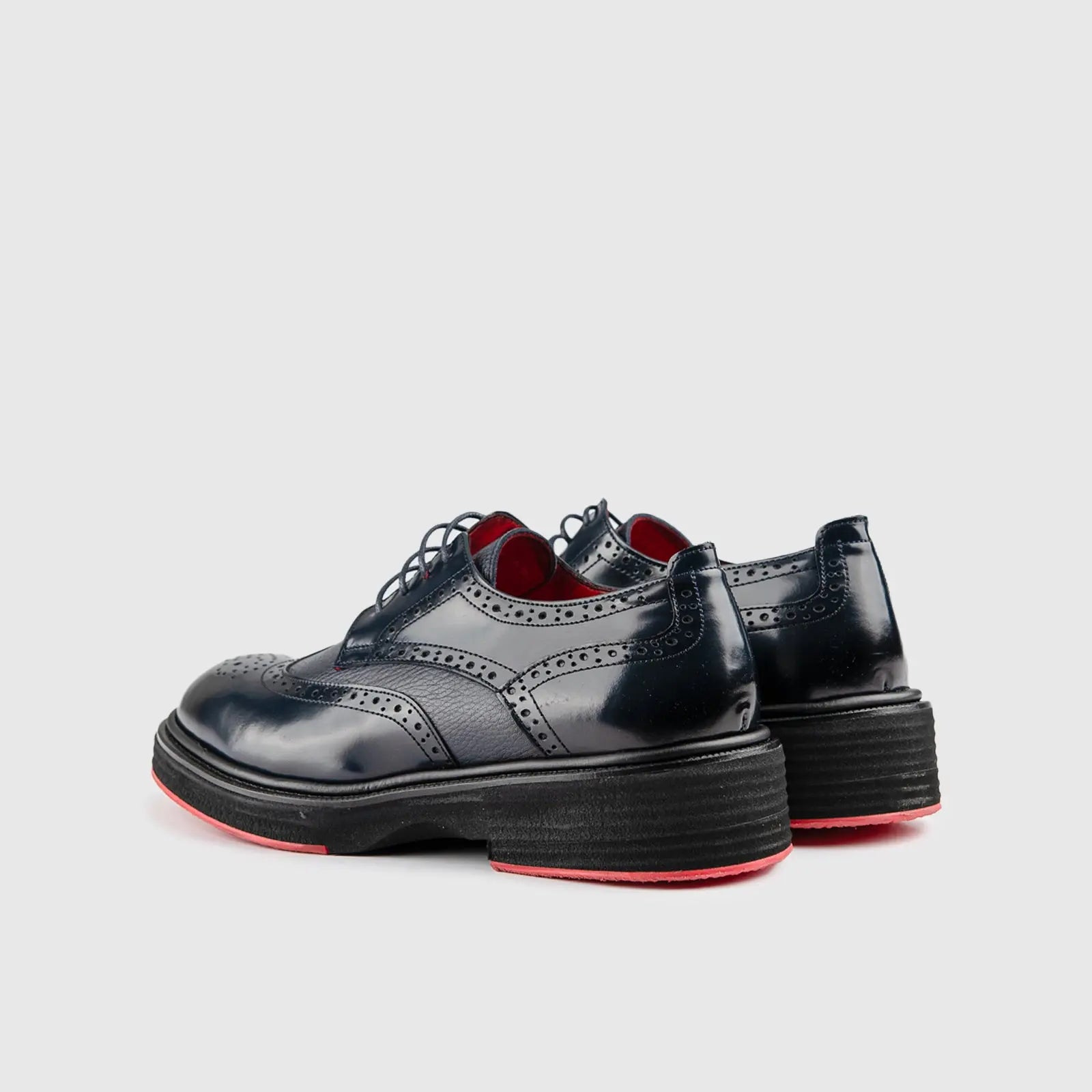 Chunky Sole Dress Oxfords Navy  4116