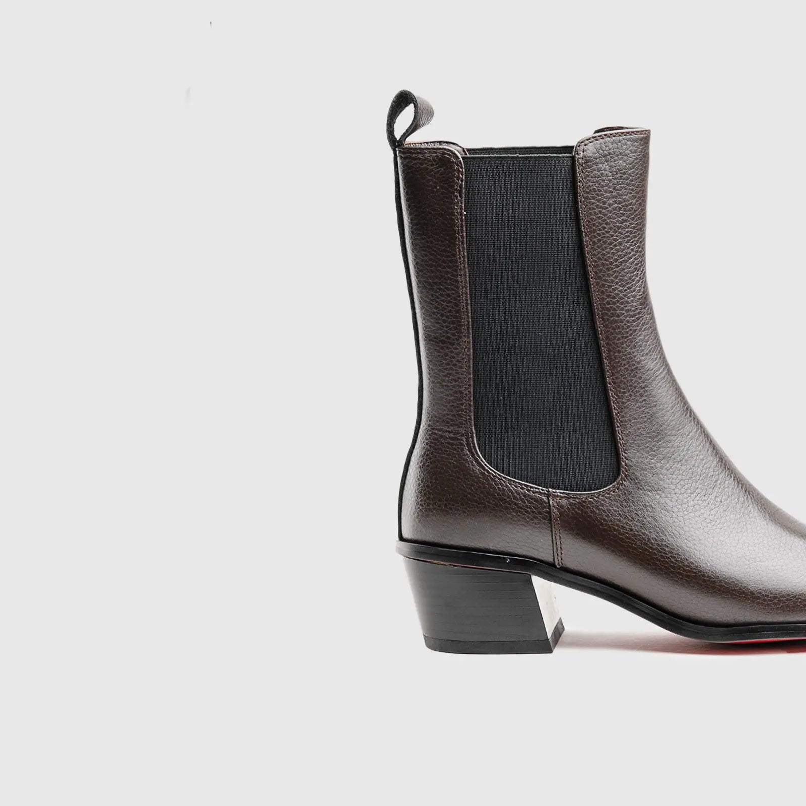 Leather Statement Ankle Boots Brown Lar006