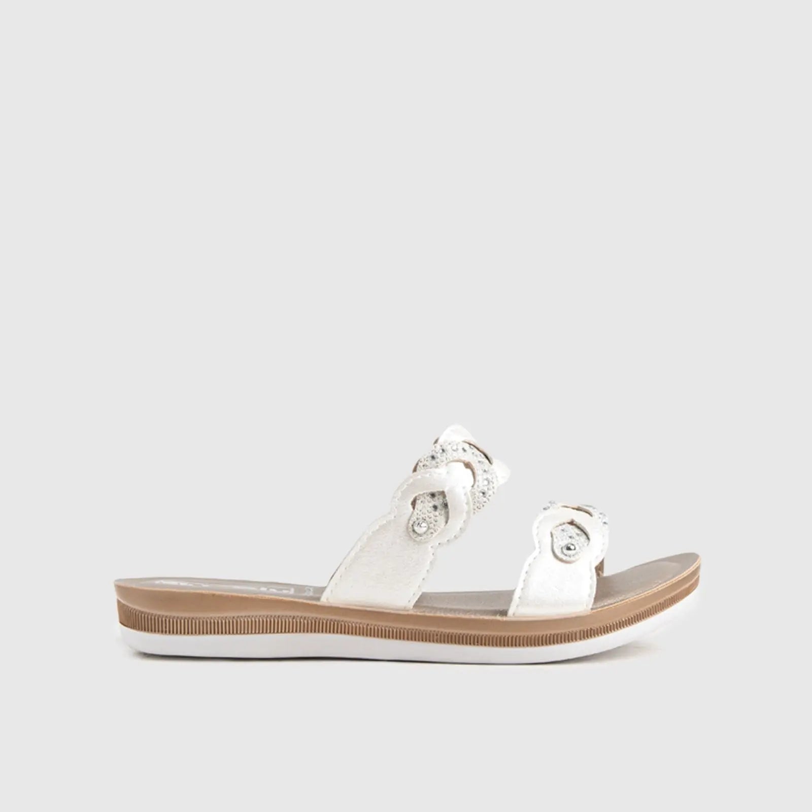 Ladies Comfort Sandals BA038 White
