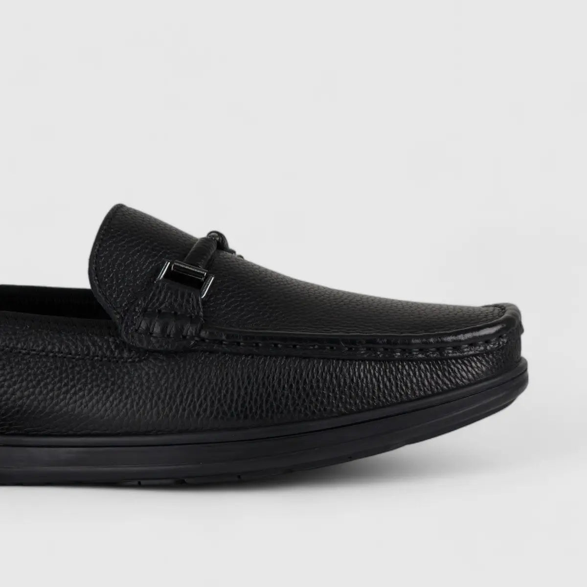 Formales Leather Loafers Black TZ-01-C3