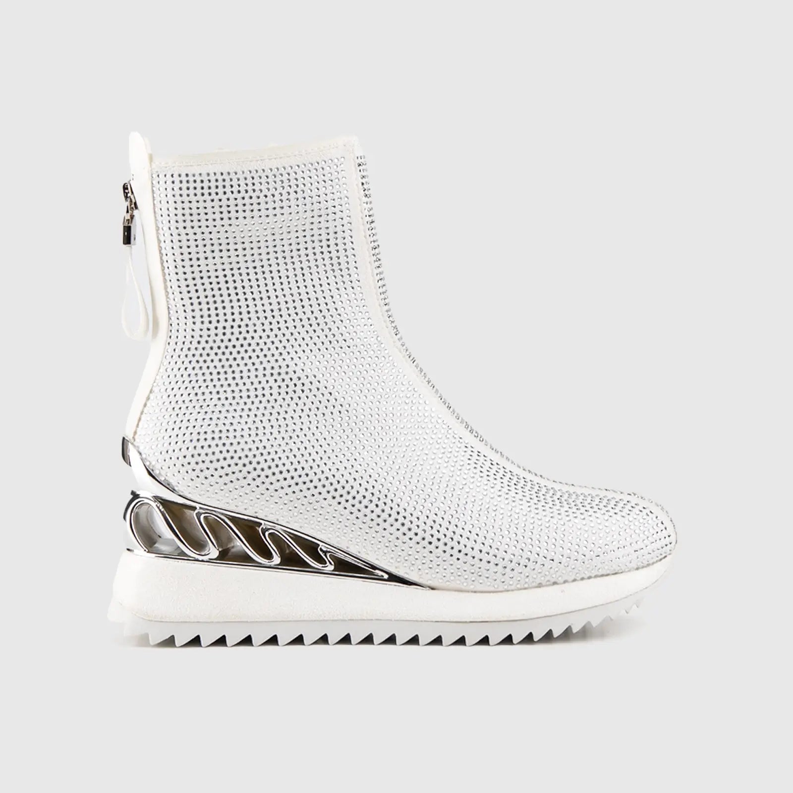Statement Sneaker Boot White SCR05