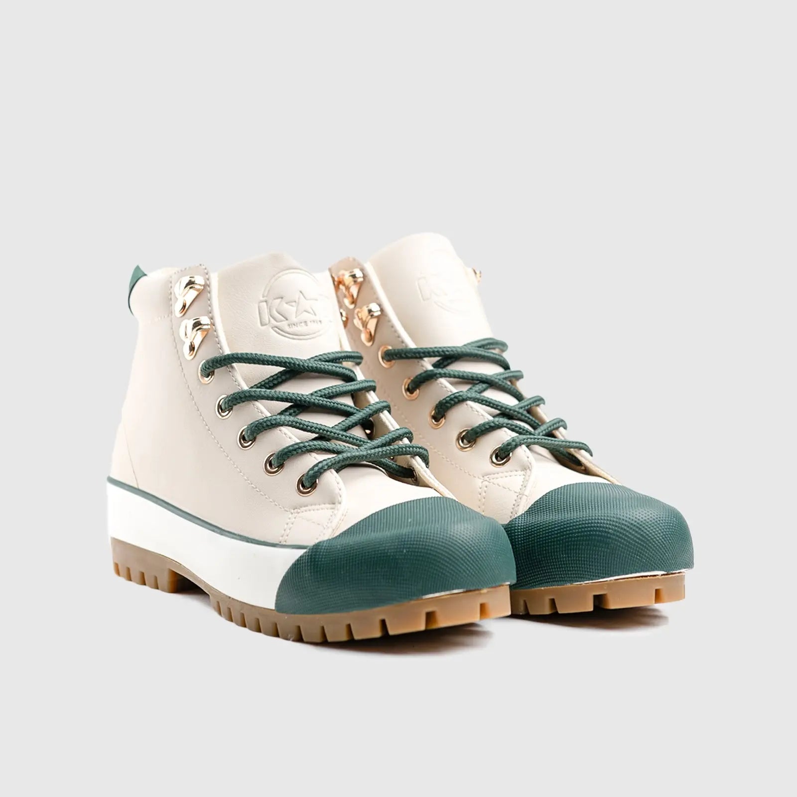 Caprio Statement Sneaker Boots Beige