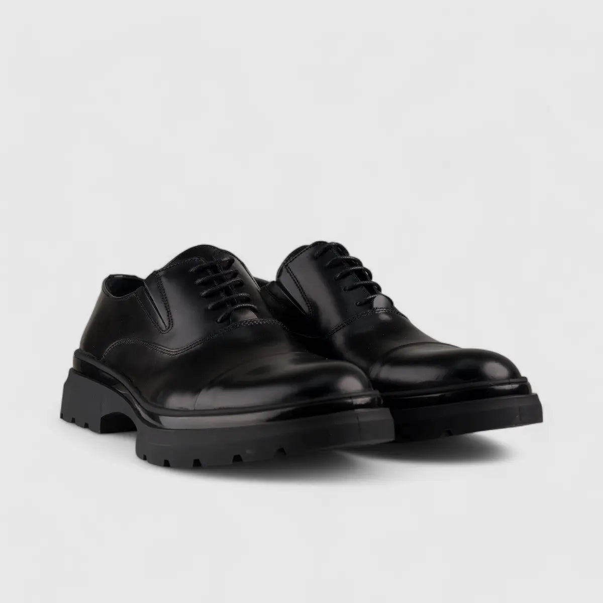 Bulletti Lace Up Chunky Sole Black 8316