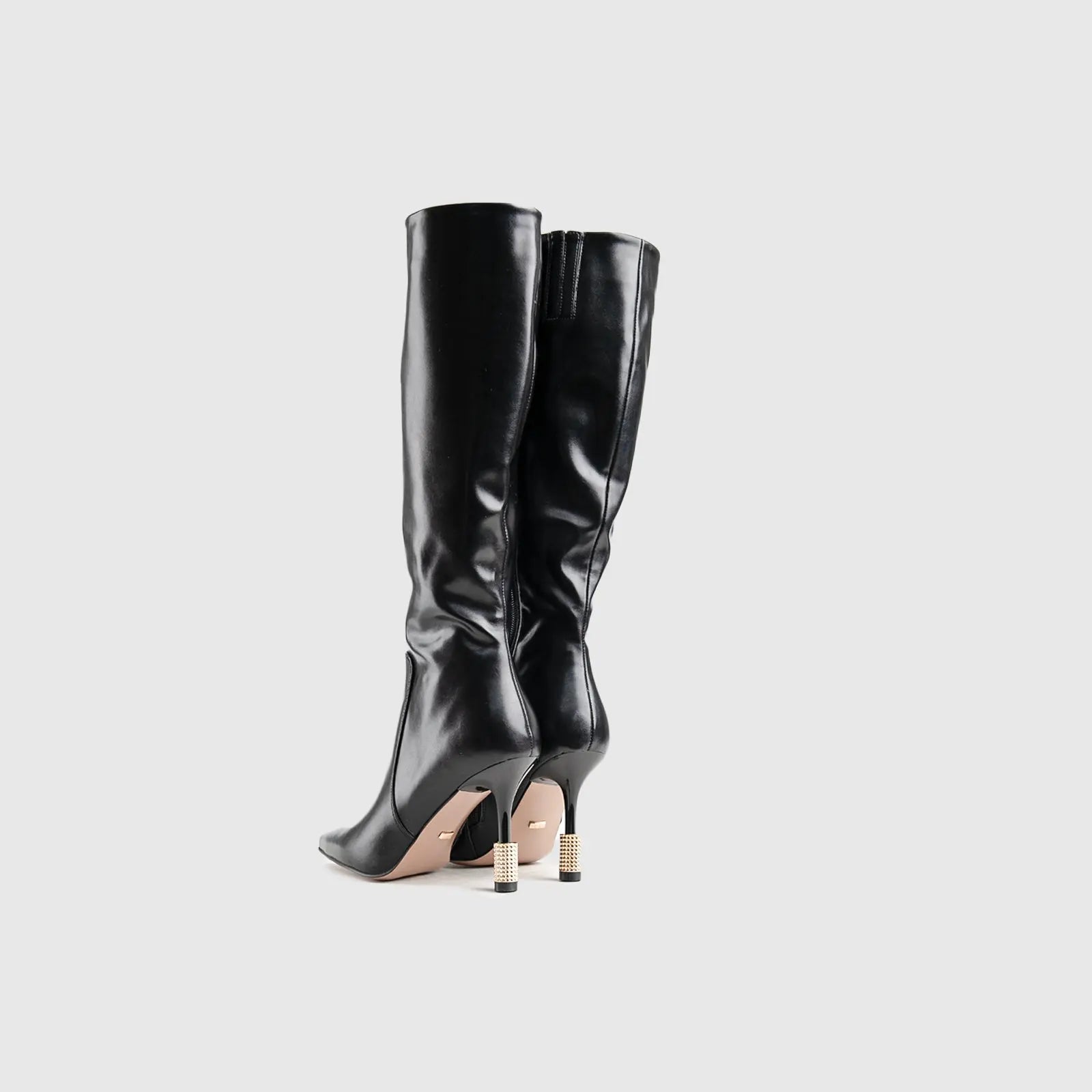 Statement High Heel Long Boot Black Car_037