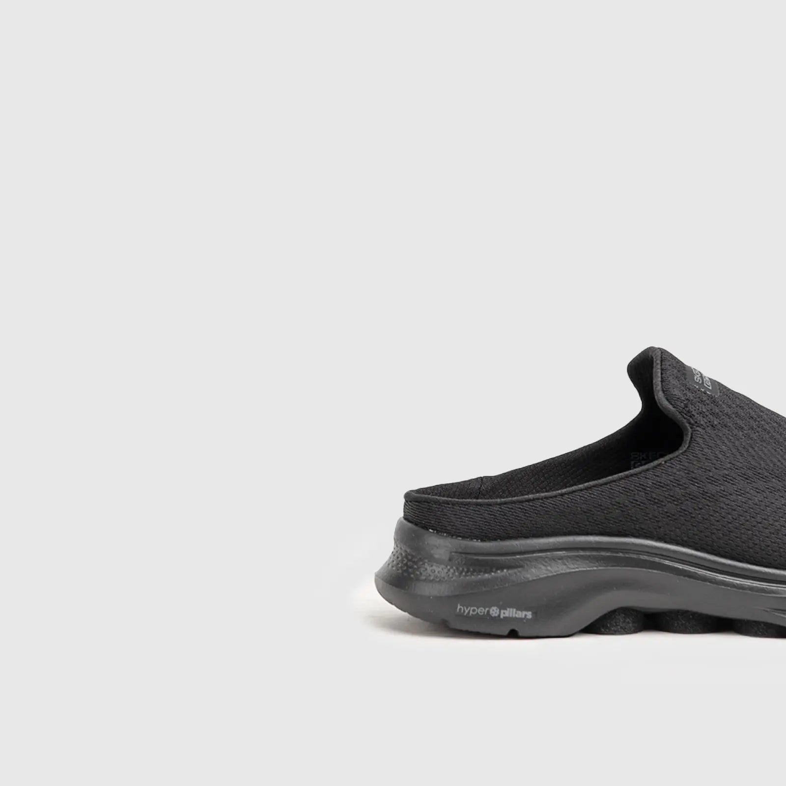 Go Walk 7 Open Back Slip Ons Black 125224