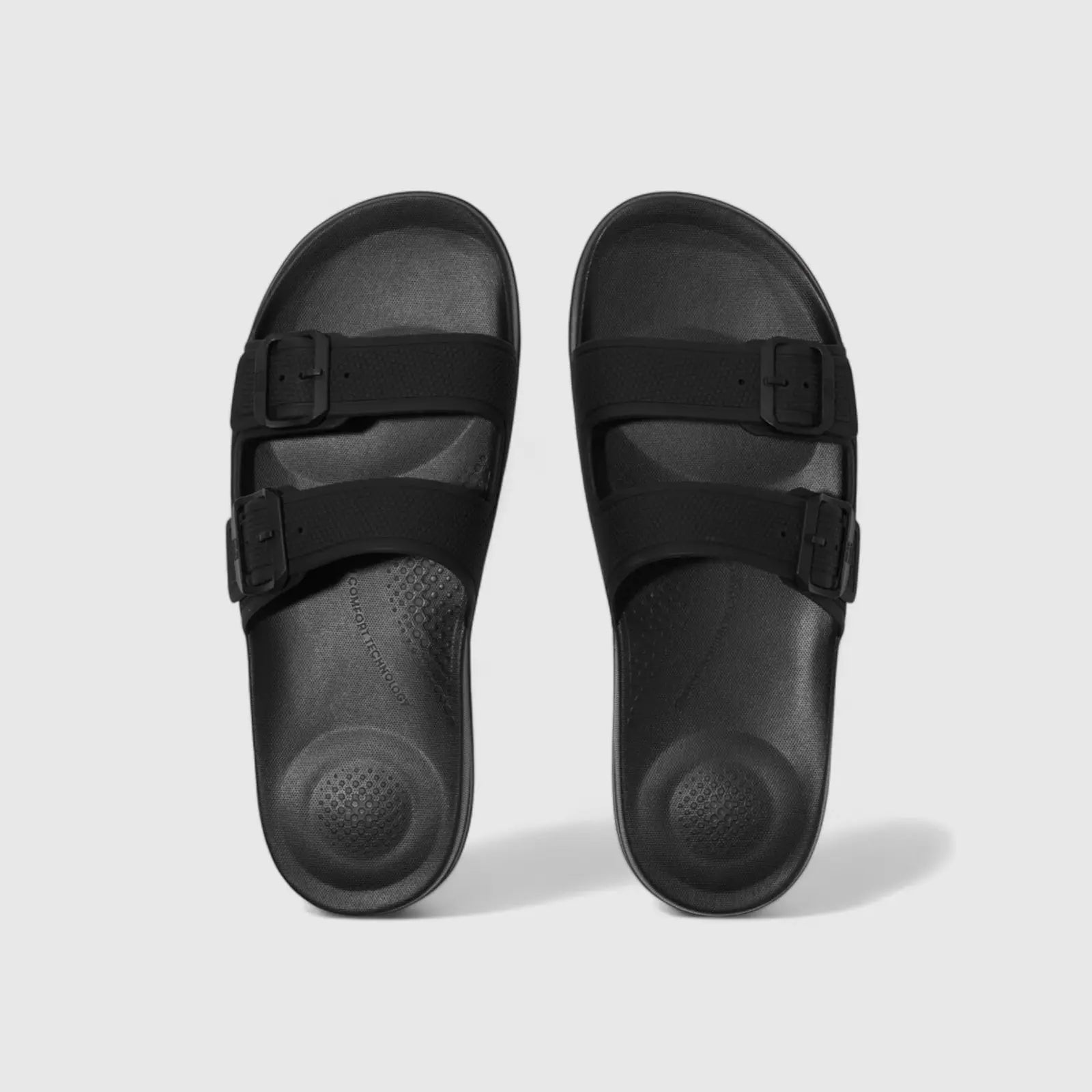 Fit Flops IQ 2Bar Buckle Slide Black GS9-001