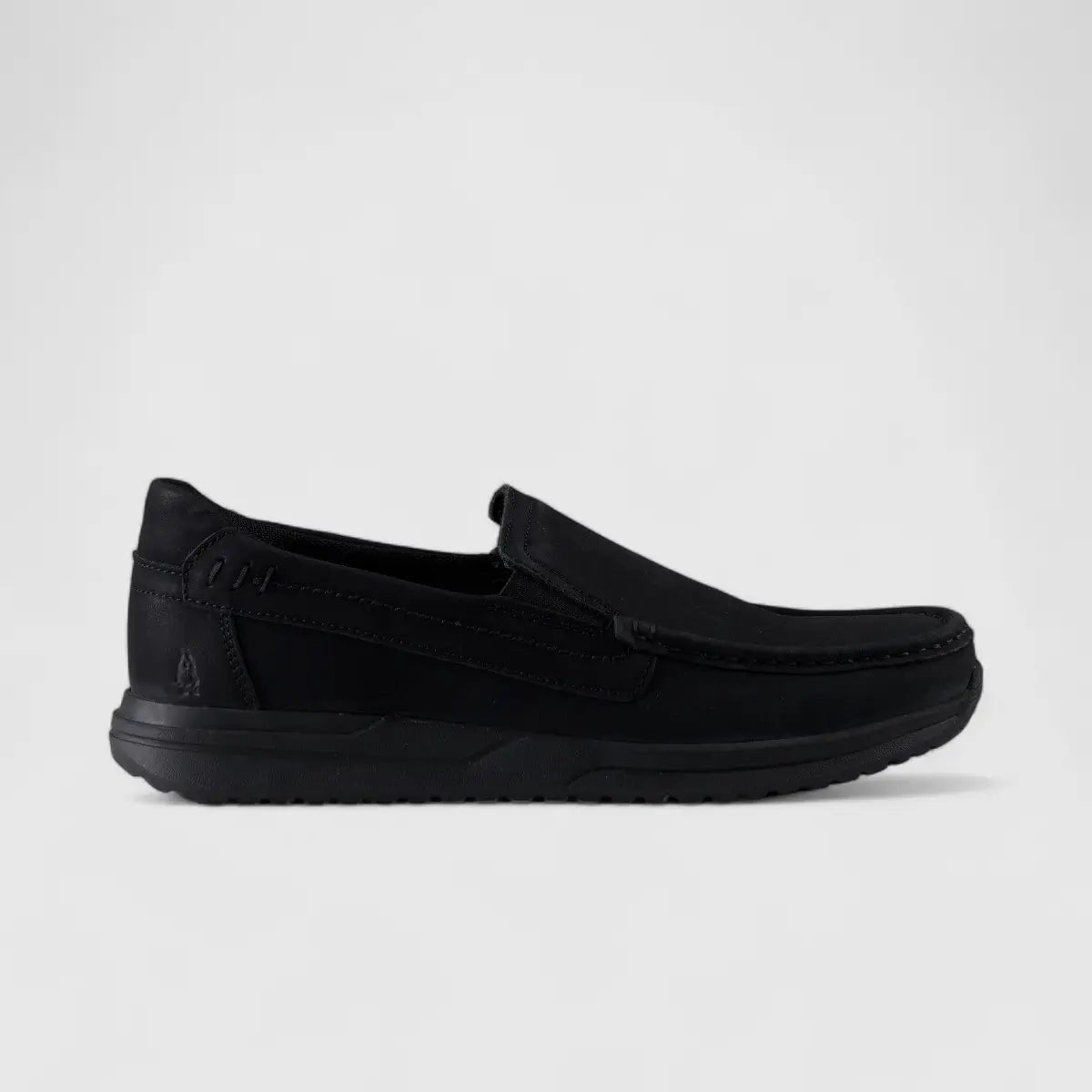 Hp Harrison Slip On Casuals Black Nubuck 00860
